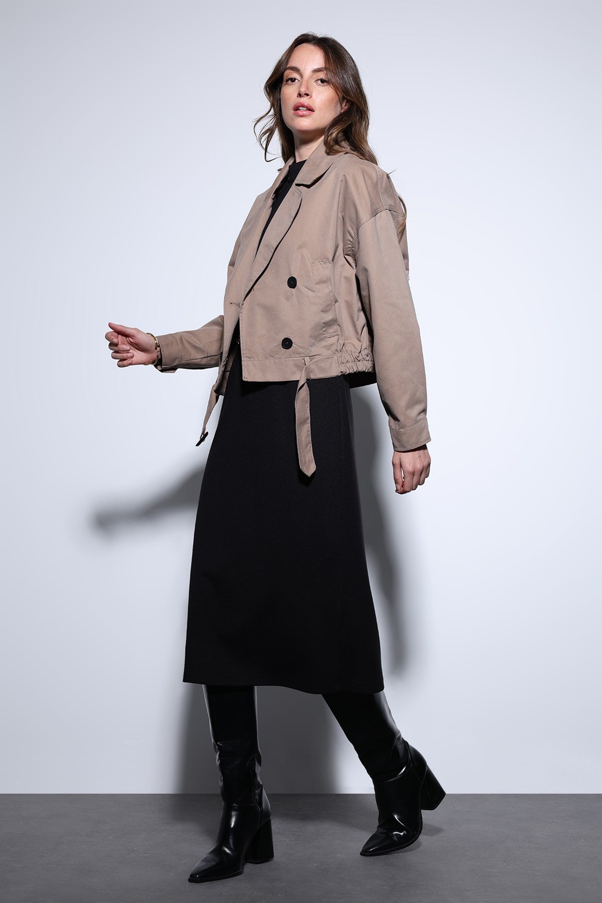 Antioch Cross-Over Short Women's Trench Coat