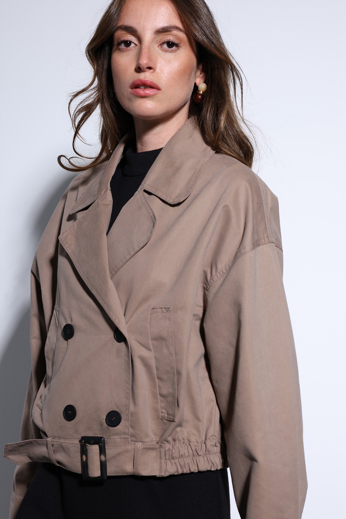 Antioch Cross-Over Short Women's Trench Coat