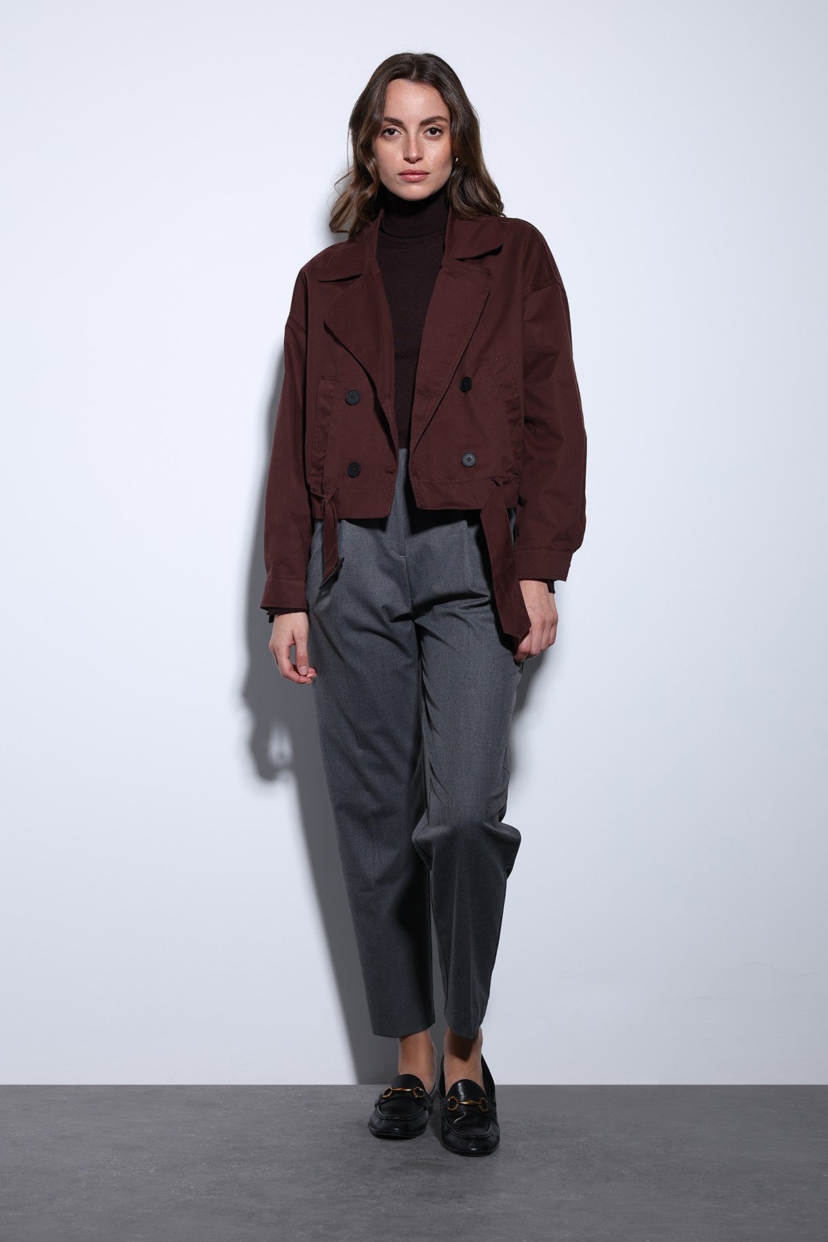 Antioch Cross-Over Short Women's Trench Coat