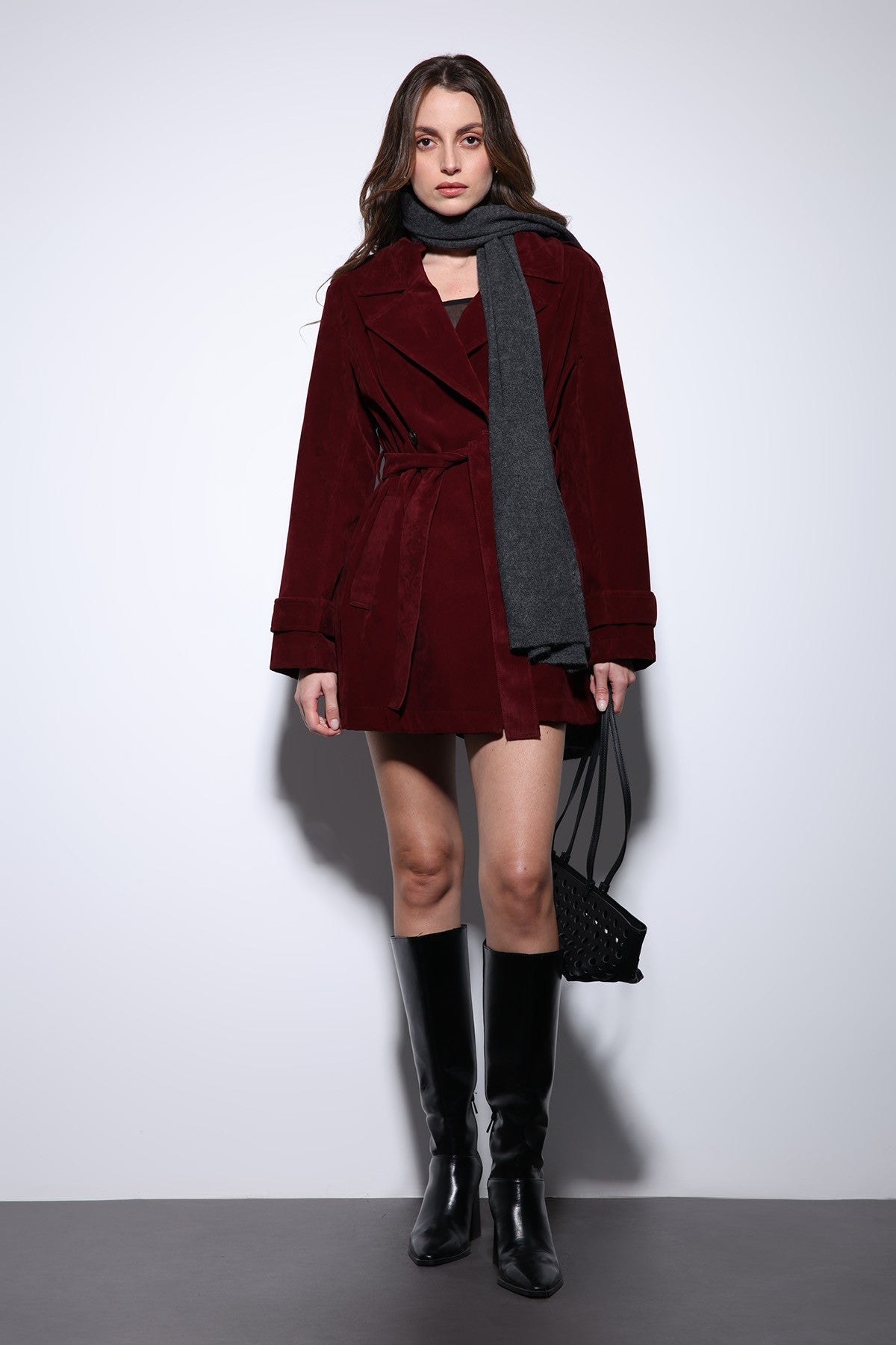Antioch Suede-Look Women's Trench Coat