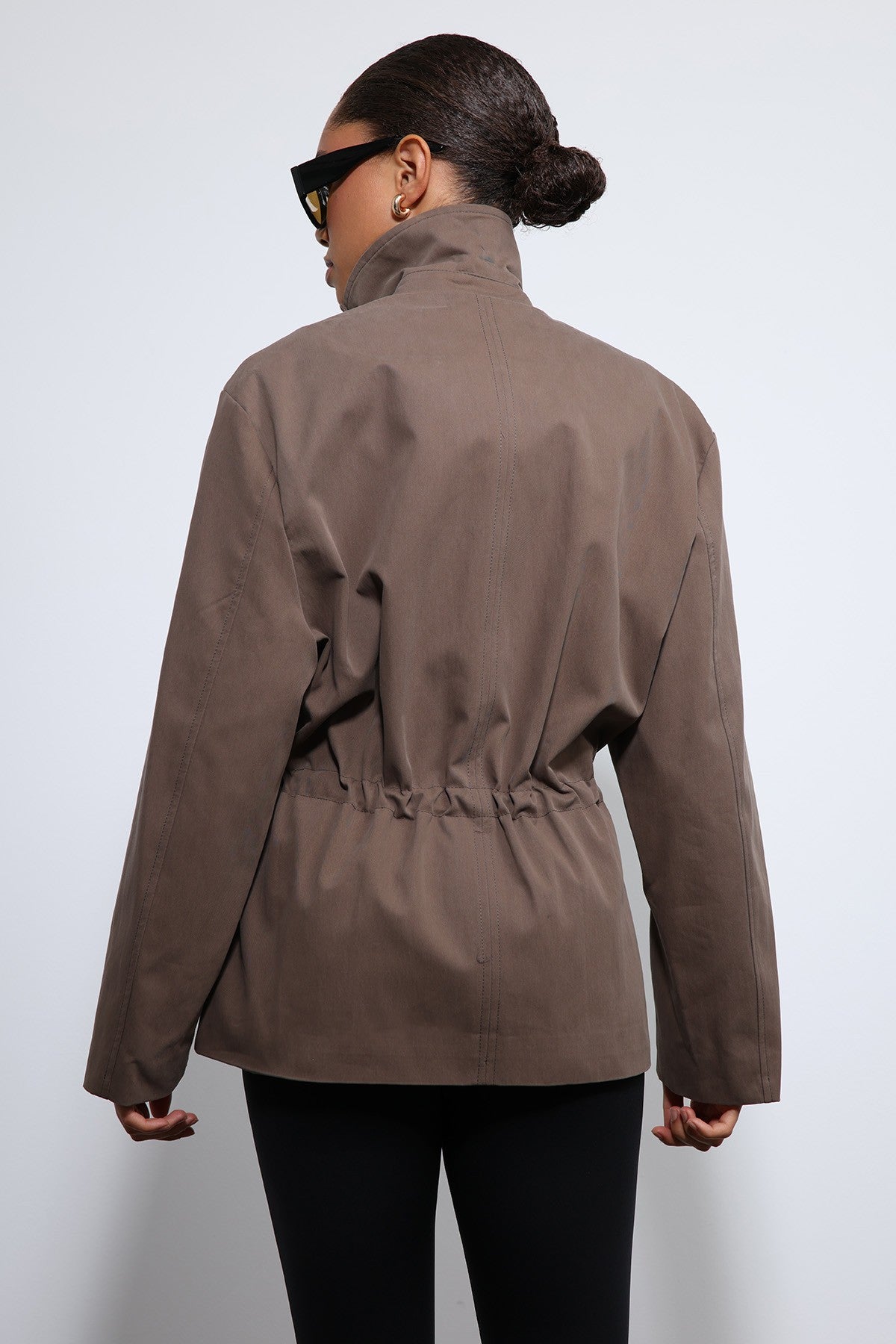 Antioch Short Trench Coat with Adjustable Waist