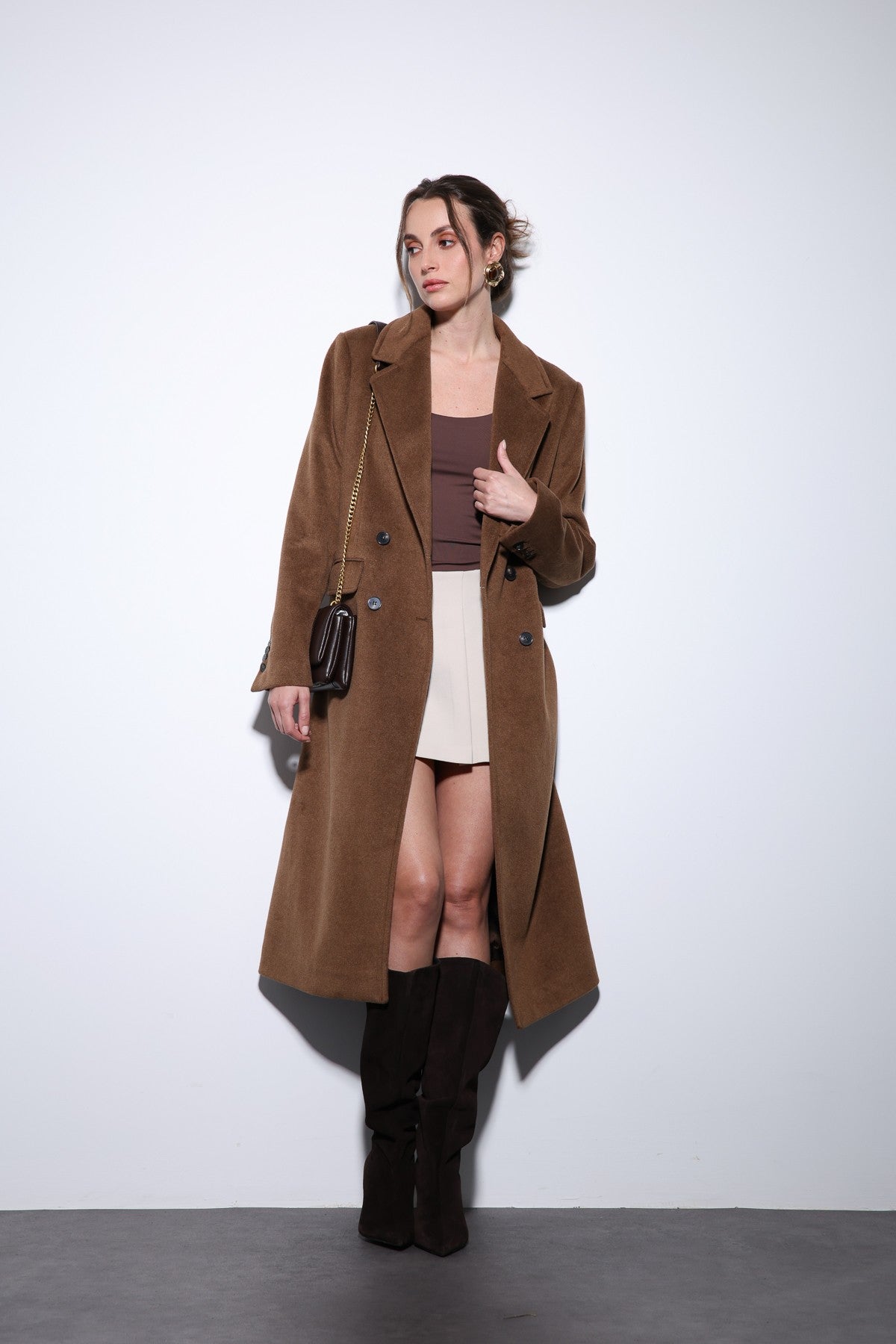 Antioch Women's Wool-Blend Double-Breasted Coat