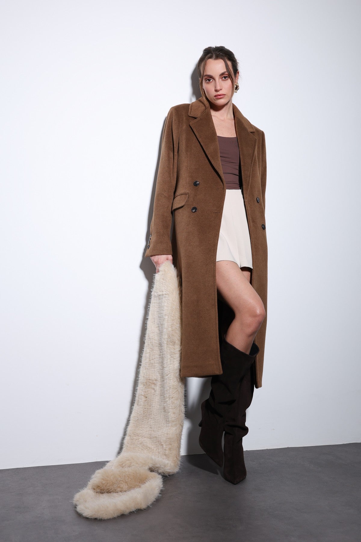 Antioch Women's Wool-Blend Double-Breasted Coat