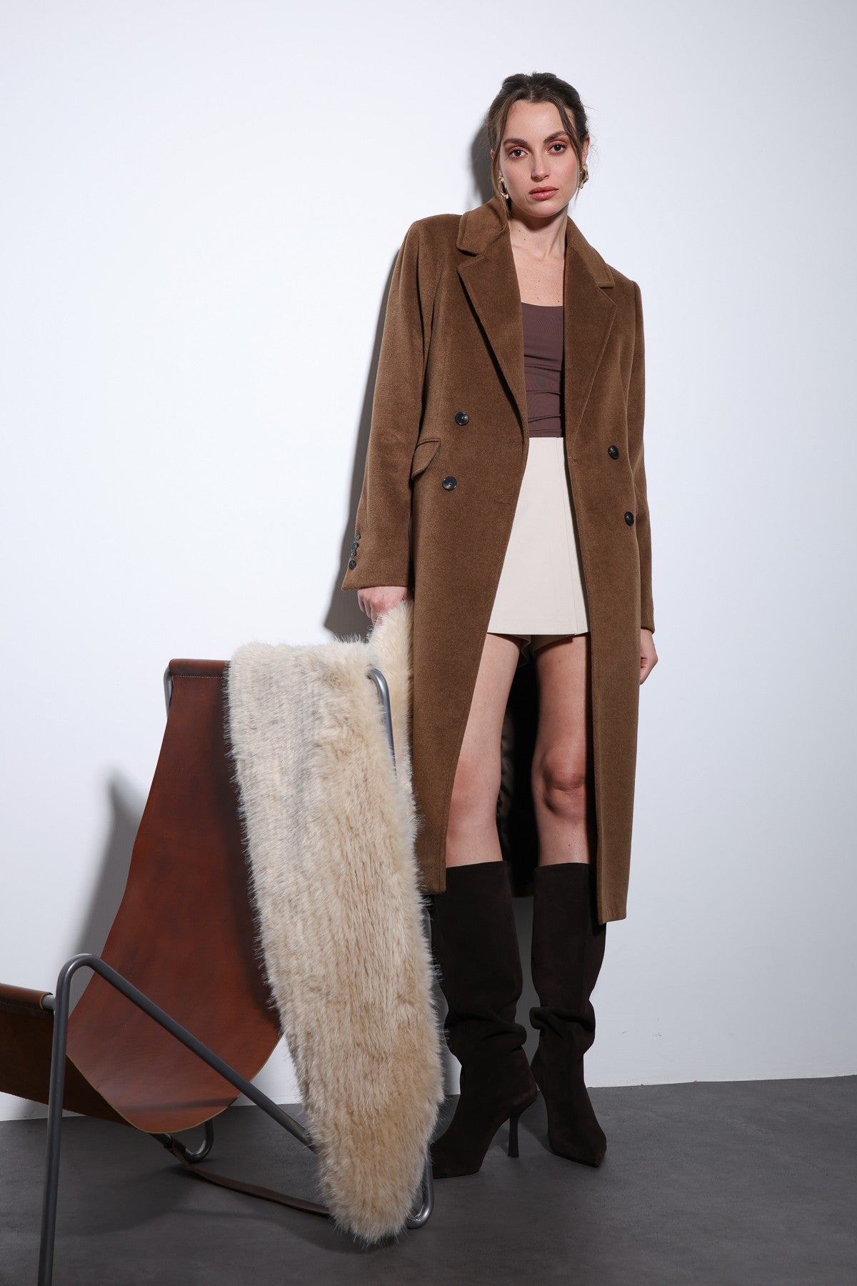 Antioch Women's Wool-Blend Double-Breasted Coat