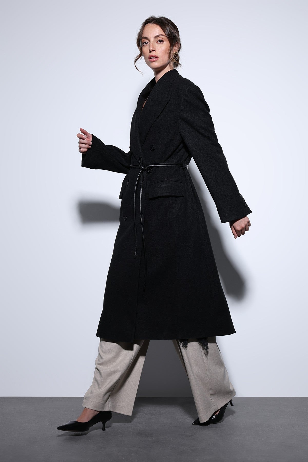 Antioch Arched Double-Breasted Women's Coat
