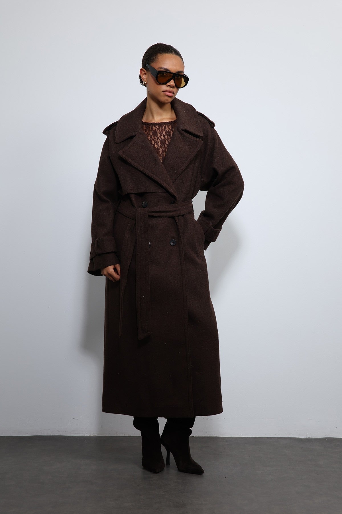 Antioch Oversized Belted Coat