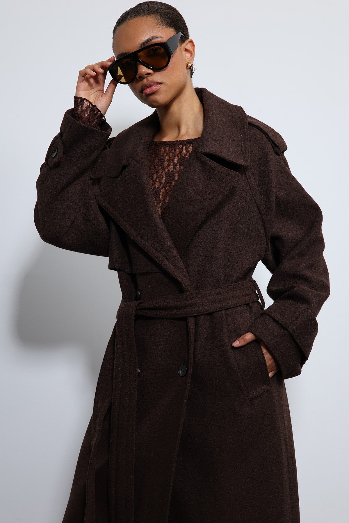Antioch Oversized Belted Coat