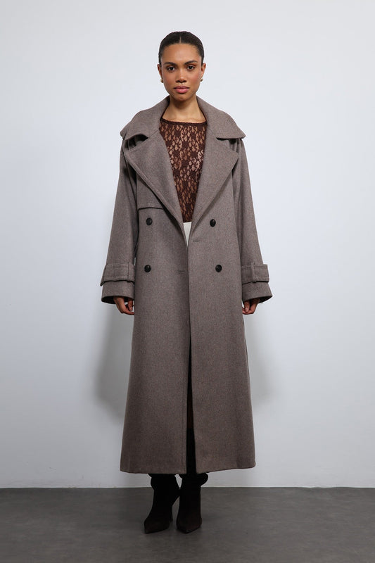 Antioch Oversized Belted Coat