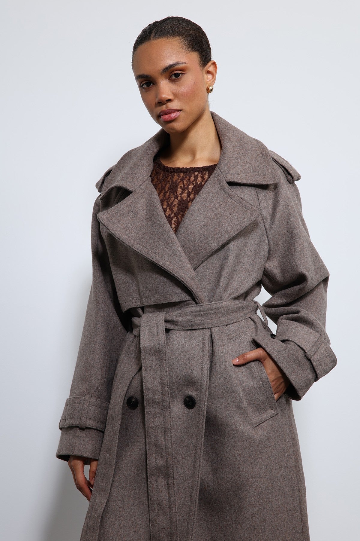 Antioch Oversized Belted Coat
