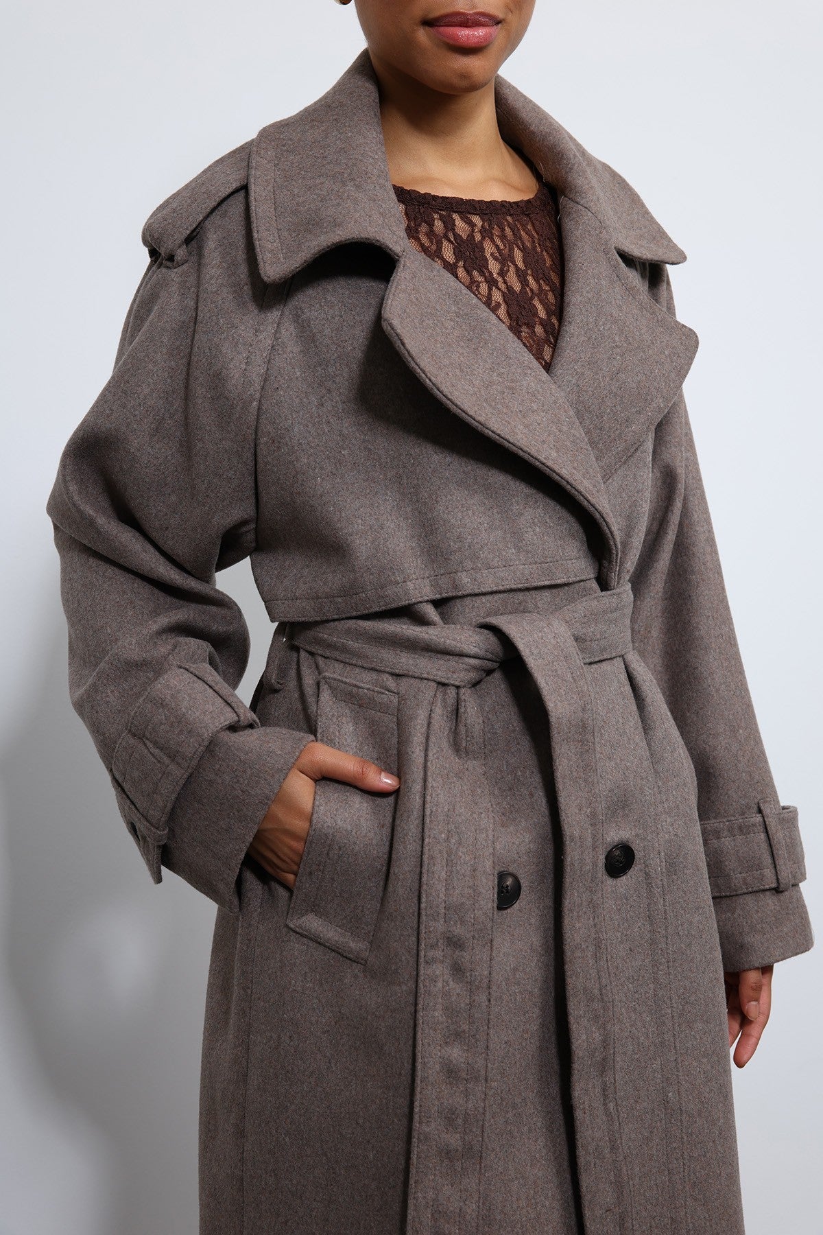 Antioch Oversized Belted Coat