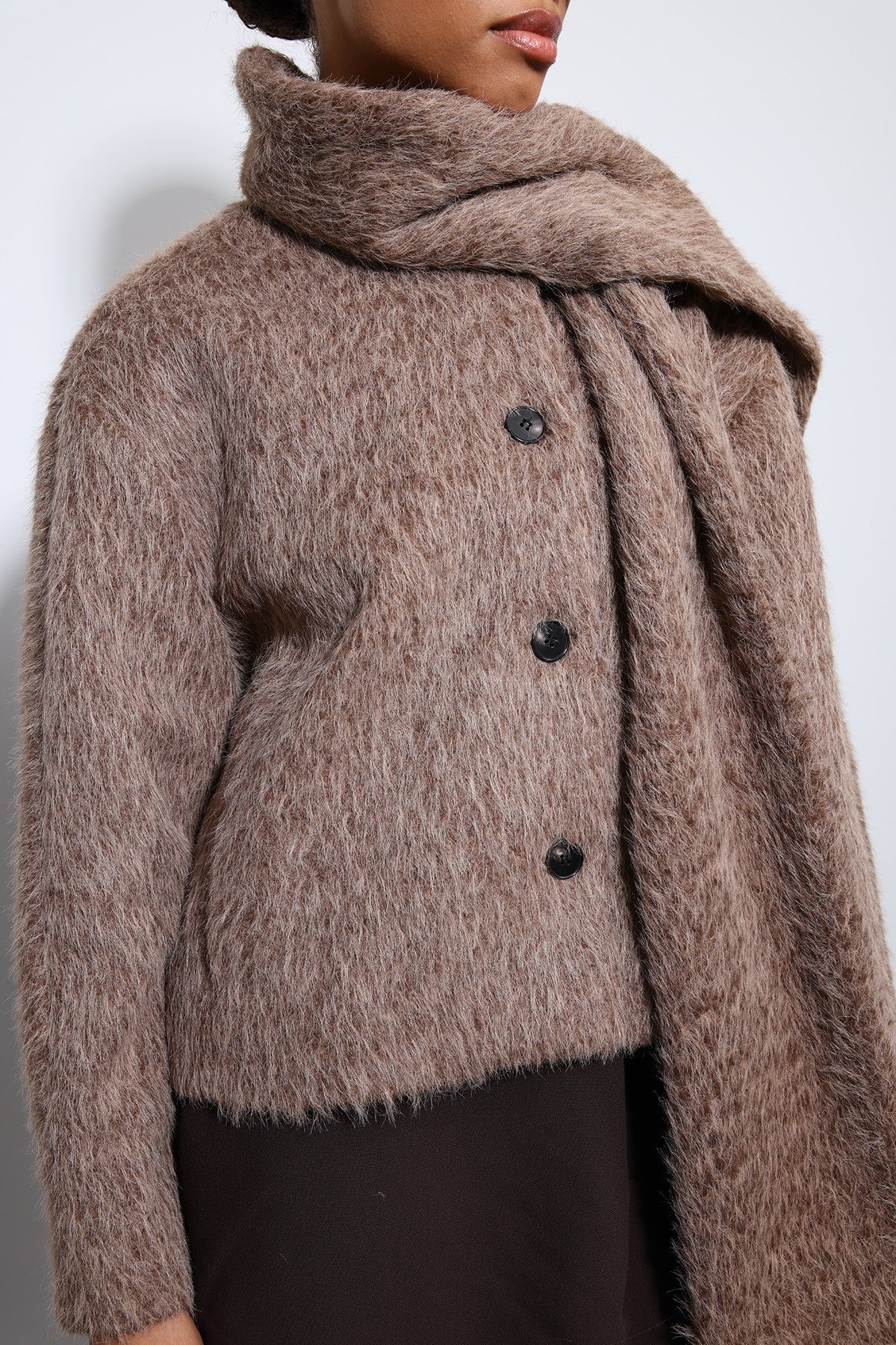 Antioch Shawl-Collar Faux Fur Coat