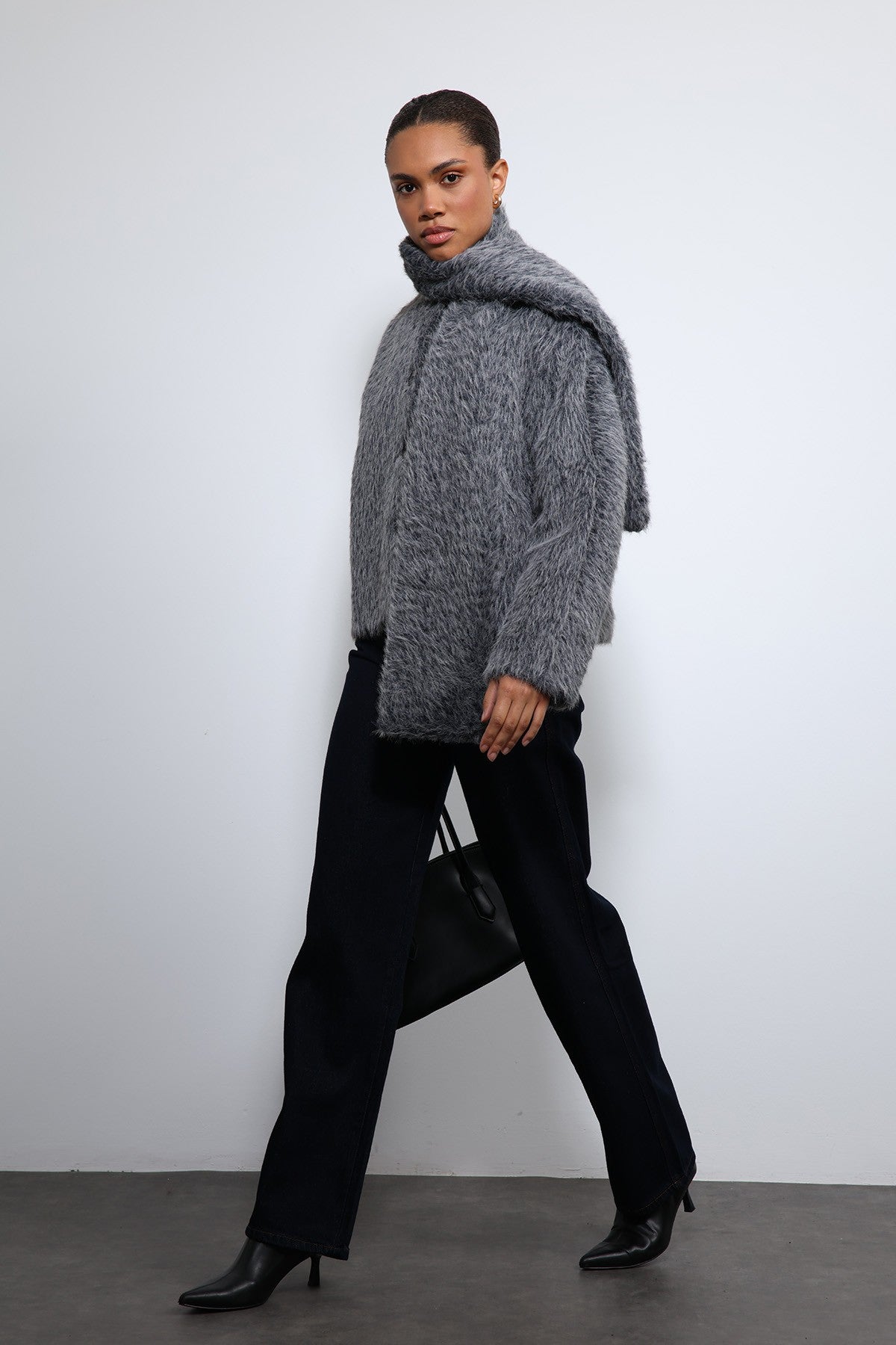 Antioch Shawl-Collar Faux Fur Coat