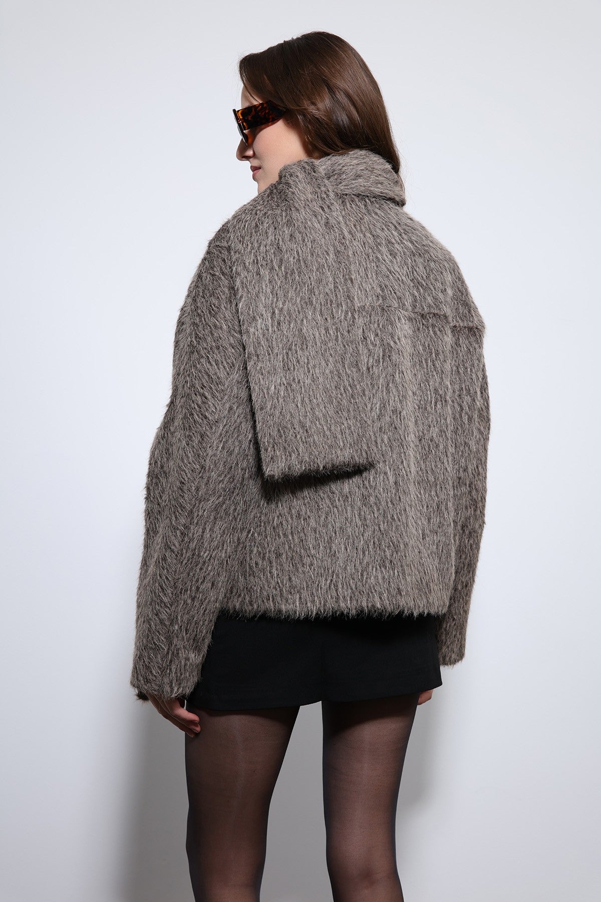 Antioch Shawl-Collar Faux Fur Coat