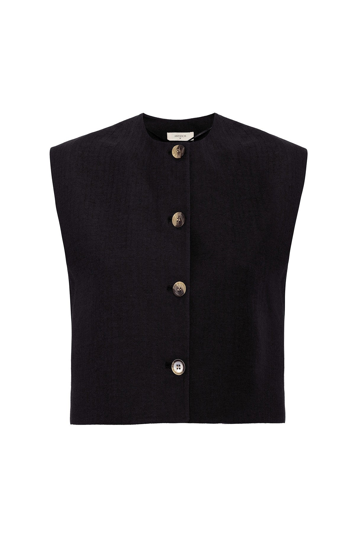 Women's Linen-Blend Vest