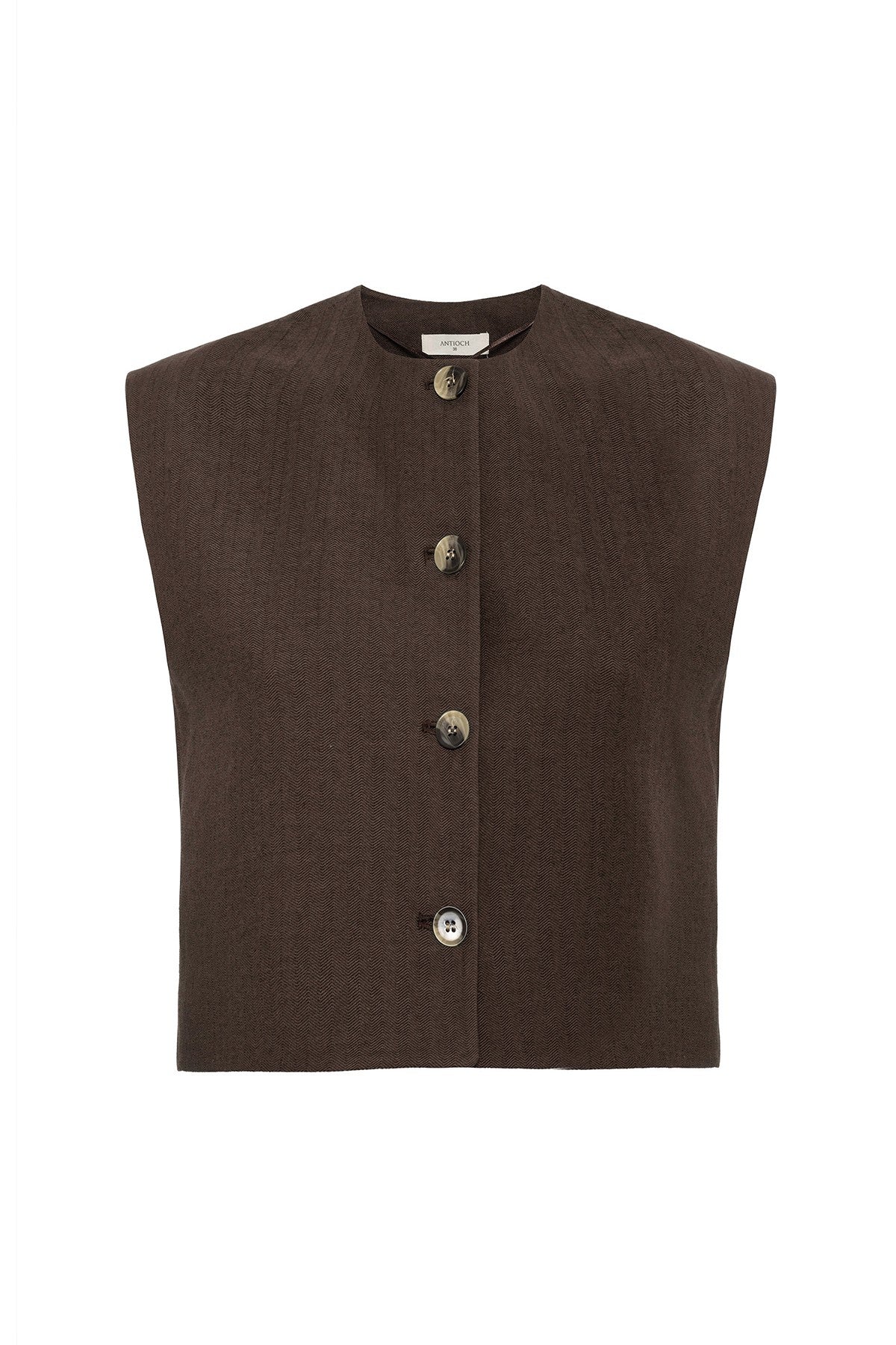 Women's Linen-Blend Vest