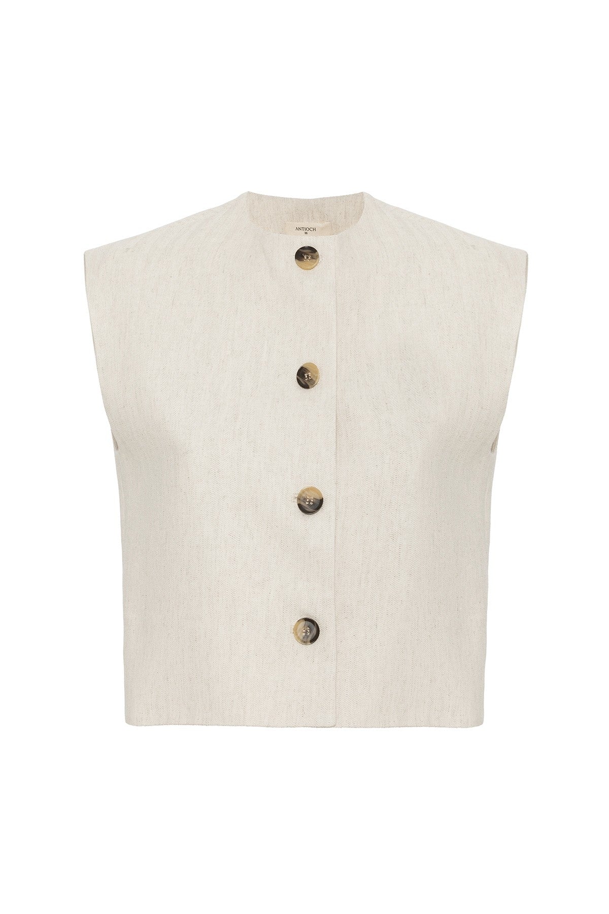 Women's Linen-Blend Vest