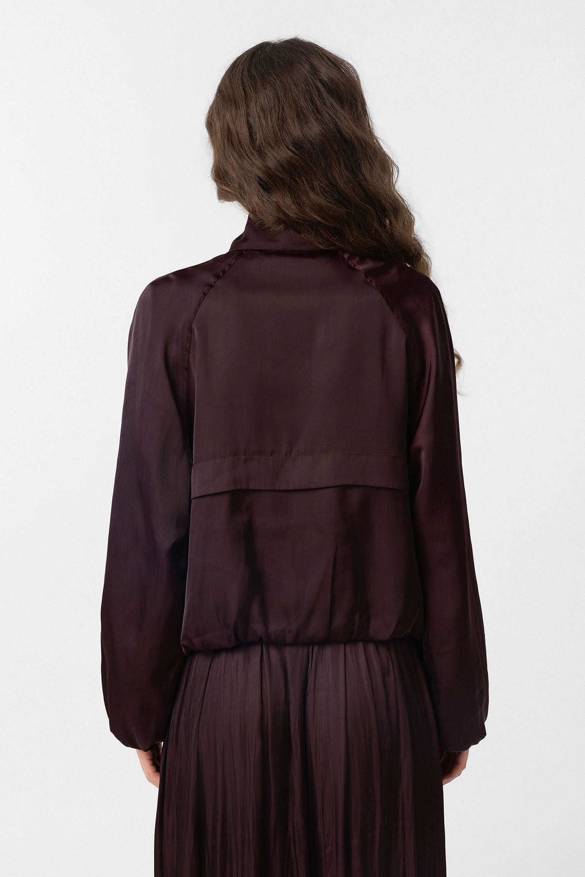 Antioch Stand-Up Collar Slim-Fit Women's Bomber Jacket