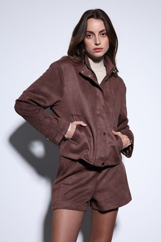 Antioch Suede Bomber Jacket