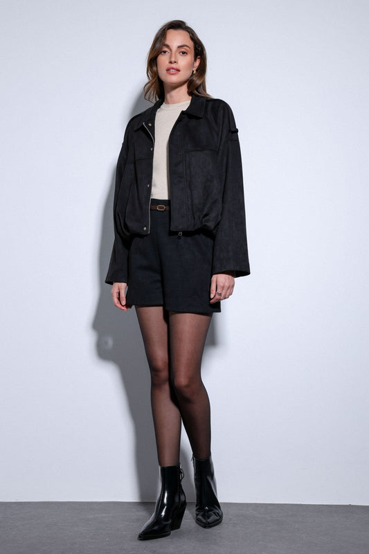 Antioch Suede-Look Women's Bomber Jacket