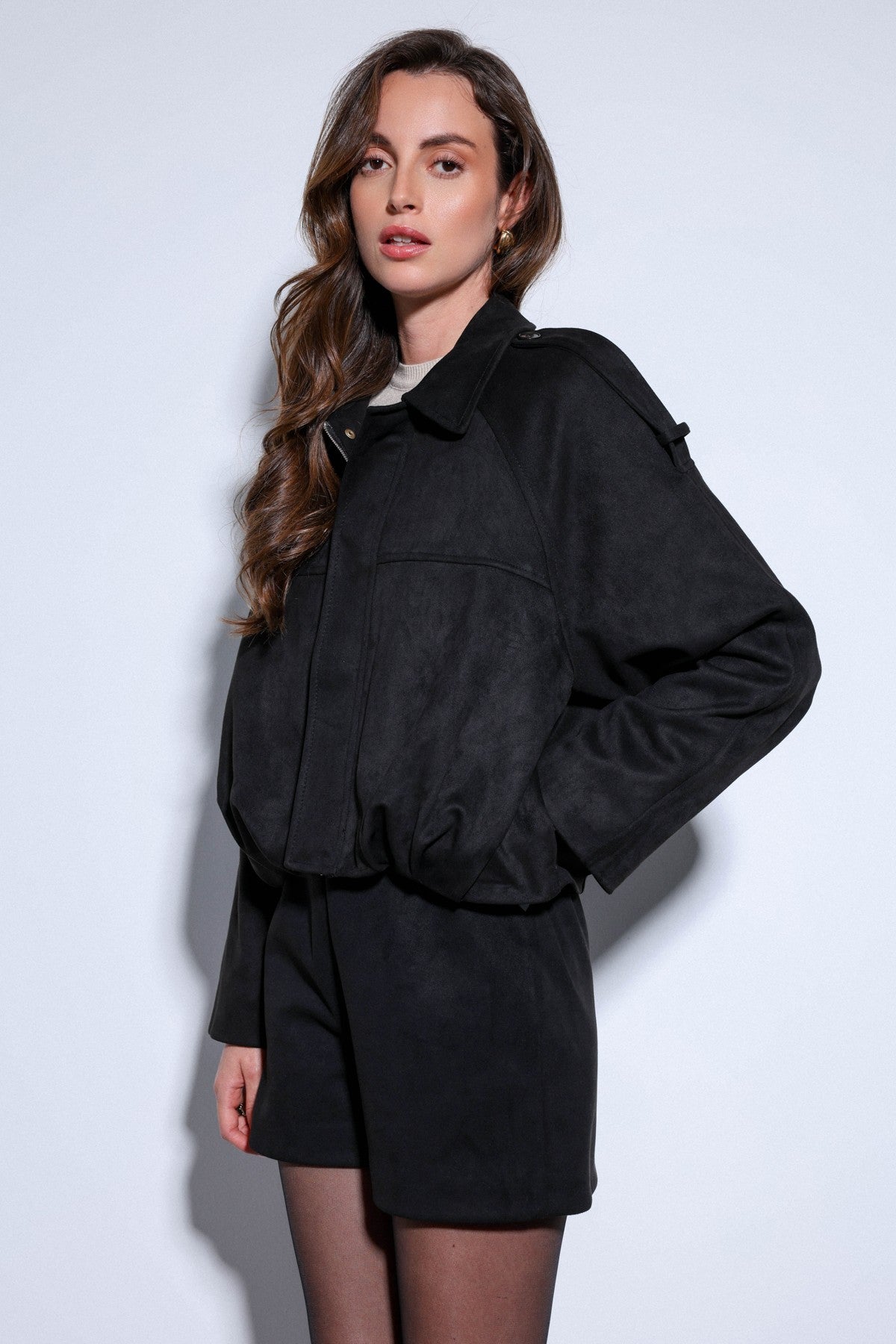 Antioch Suede-Look Women's Bomber Jacket