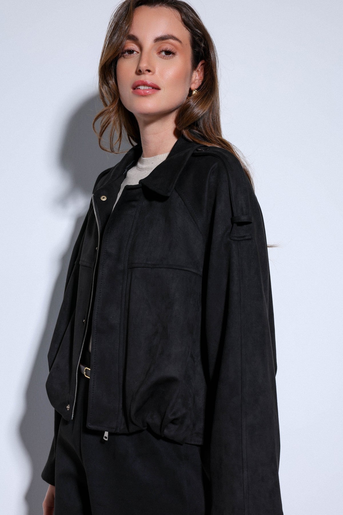Antioch Suede-Look Women's Bomber Jacket