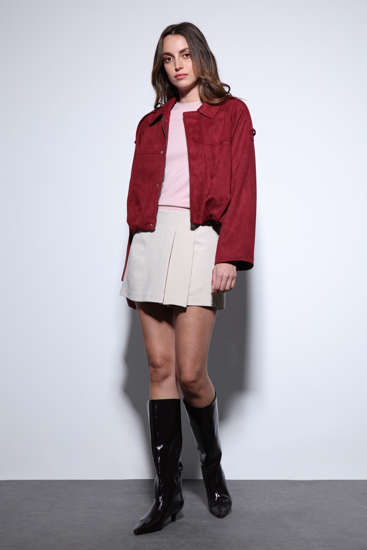 Antioch Suede-Look Women's Bomber Jacket