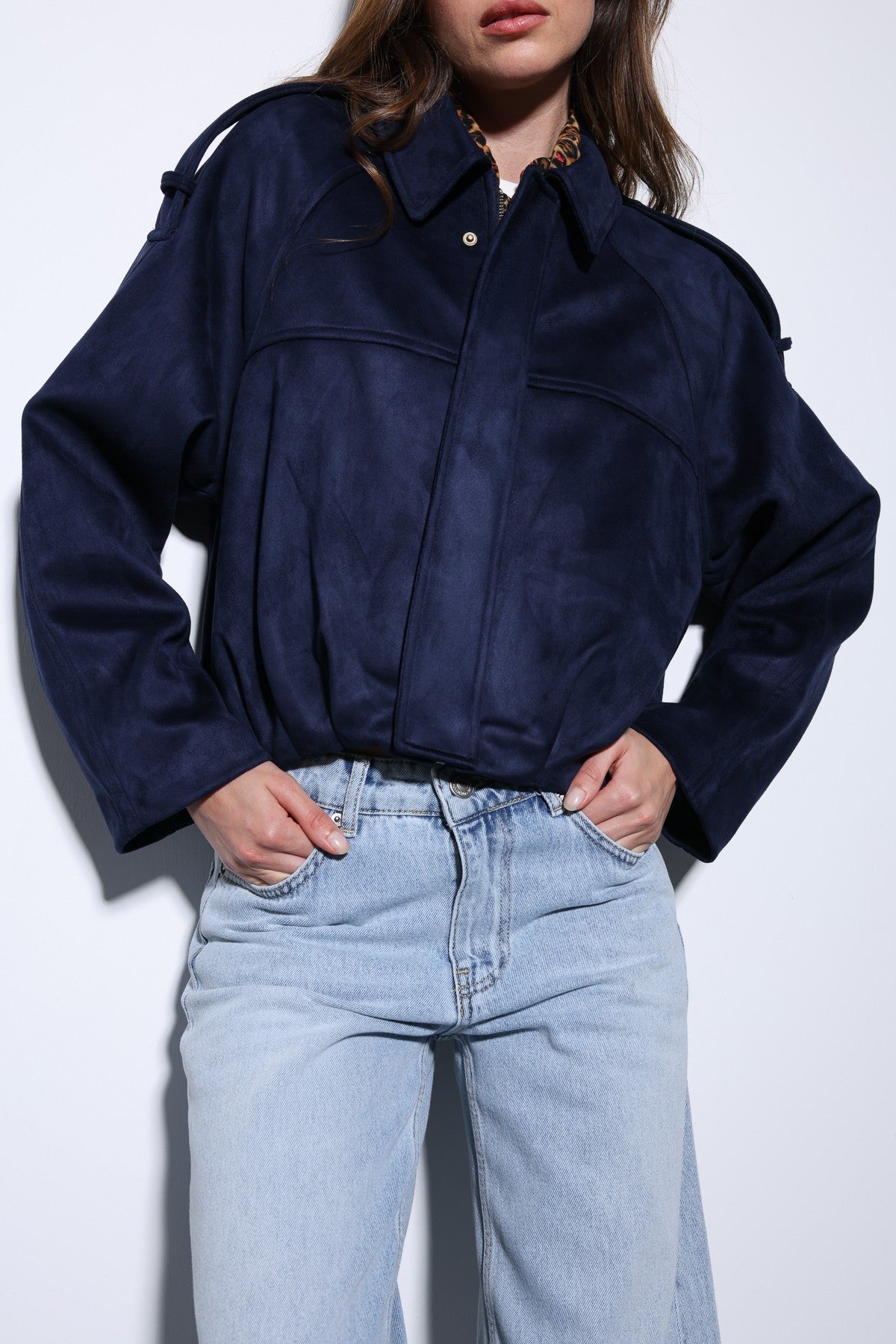 Antioch Suede-Look Women's Bomber Jacket
