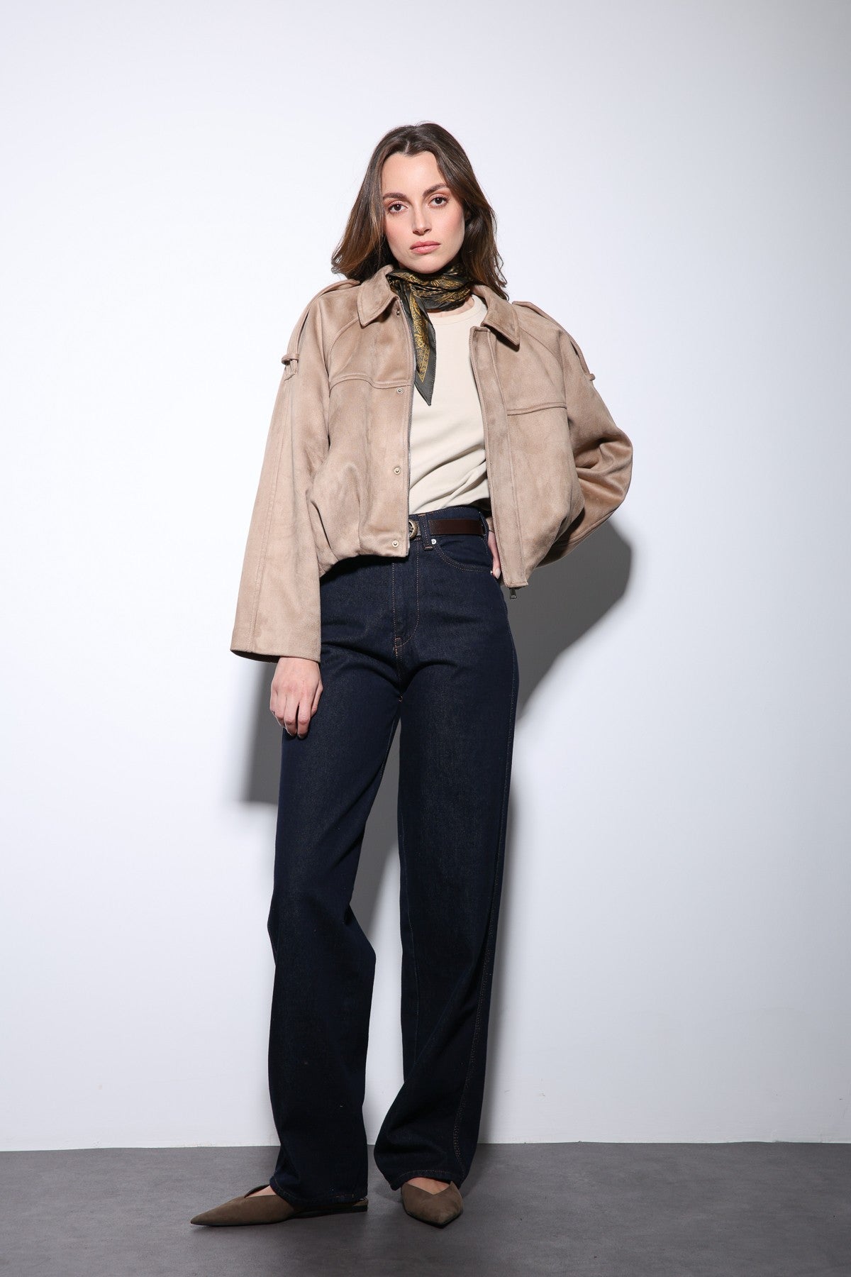 Antioch Suede-Look Women's Bomber Jacket