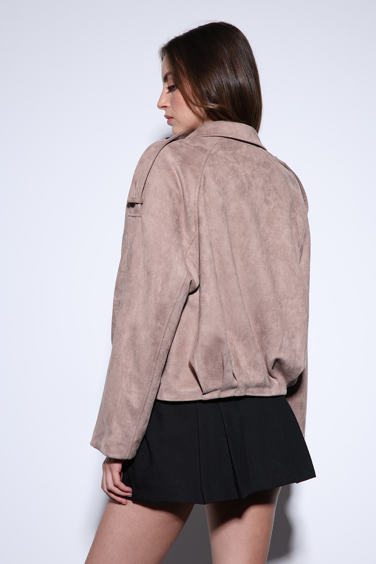 Antioch Suede-Look Women's Bomber Jacket