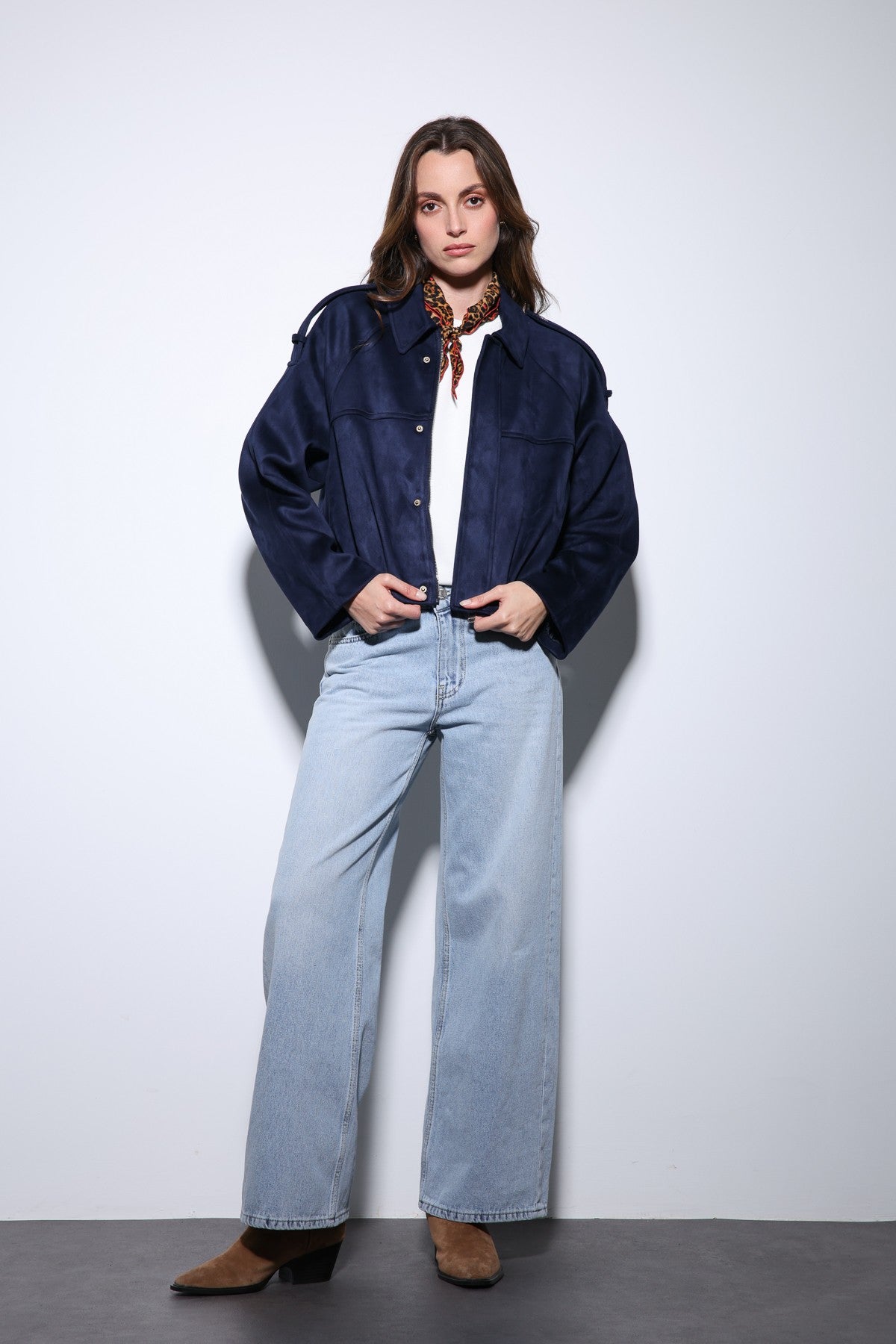 Antioch Suede-Look Women's Bomber Jacket