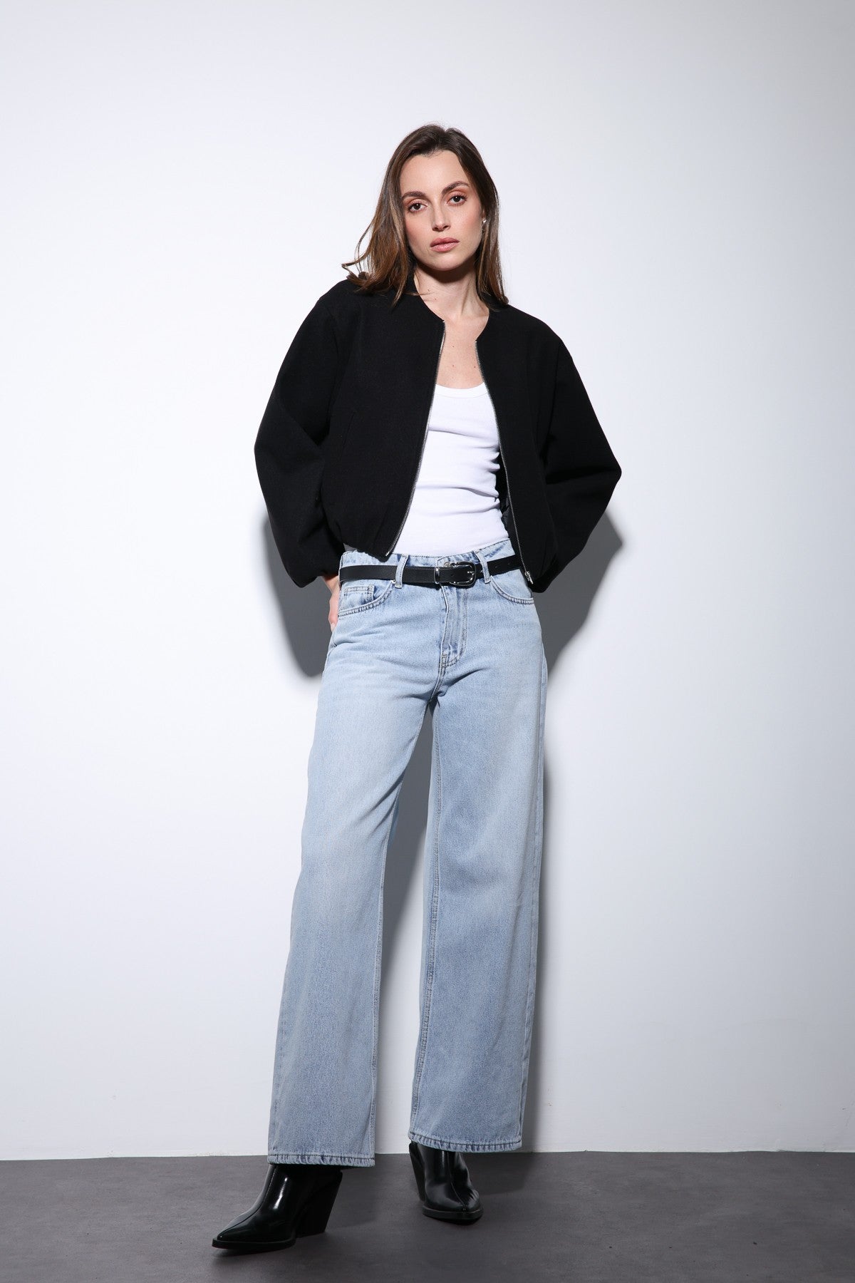 Antioch Women's Elastic-Waist Crop Jacket