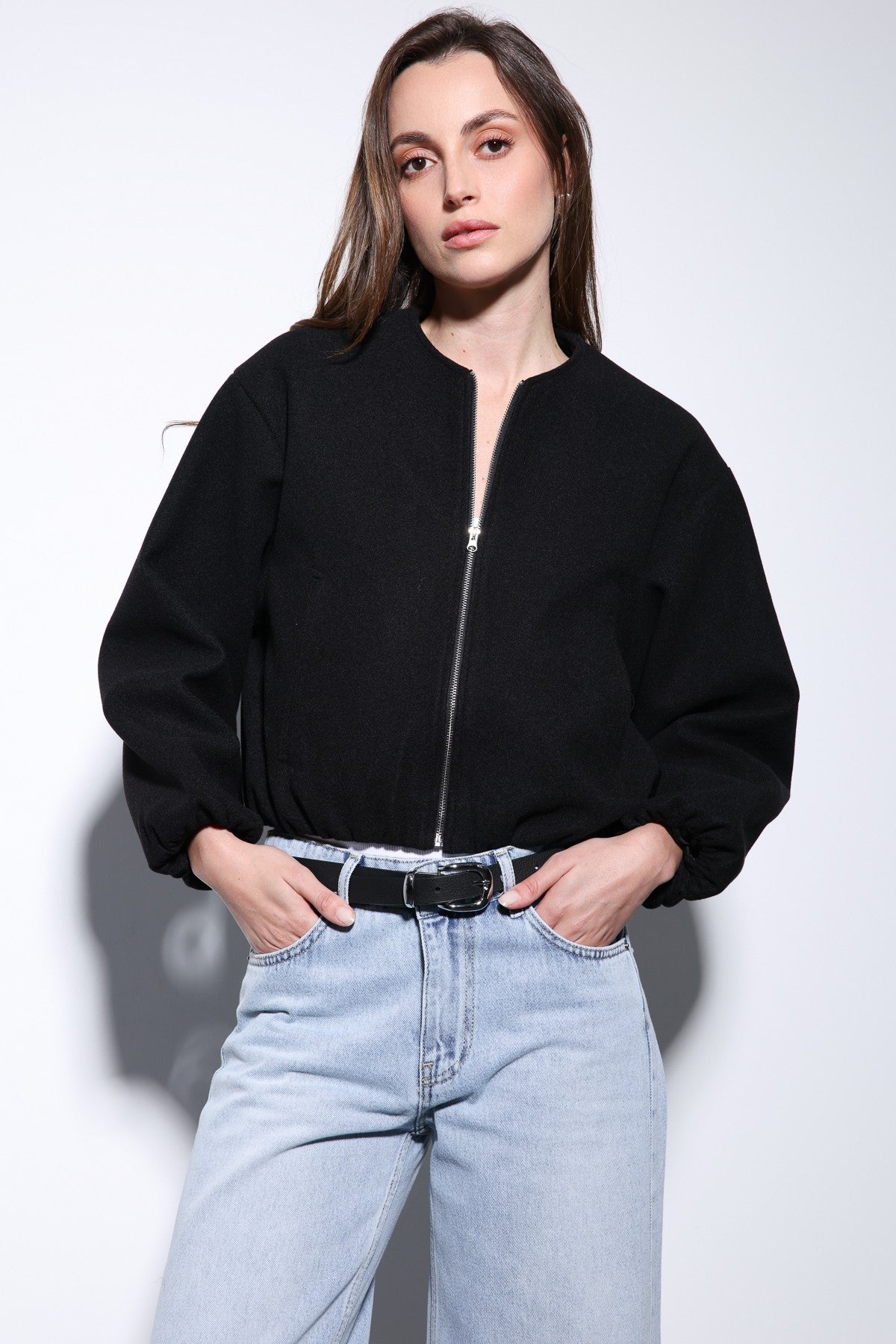 Antioch Women's Elastic-Waist Crop Jacket