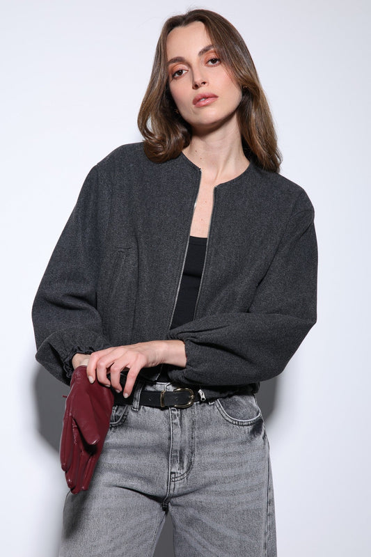 Antioch Women's Elastic-Waist Crop Jacket