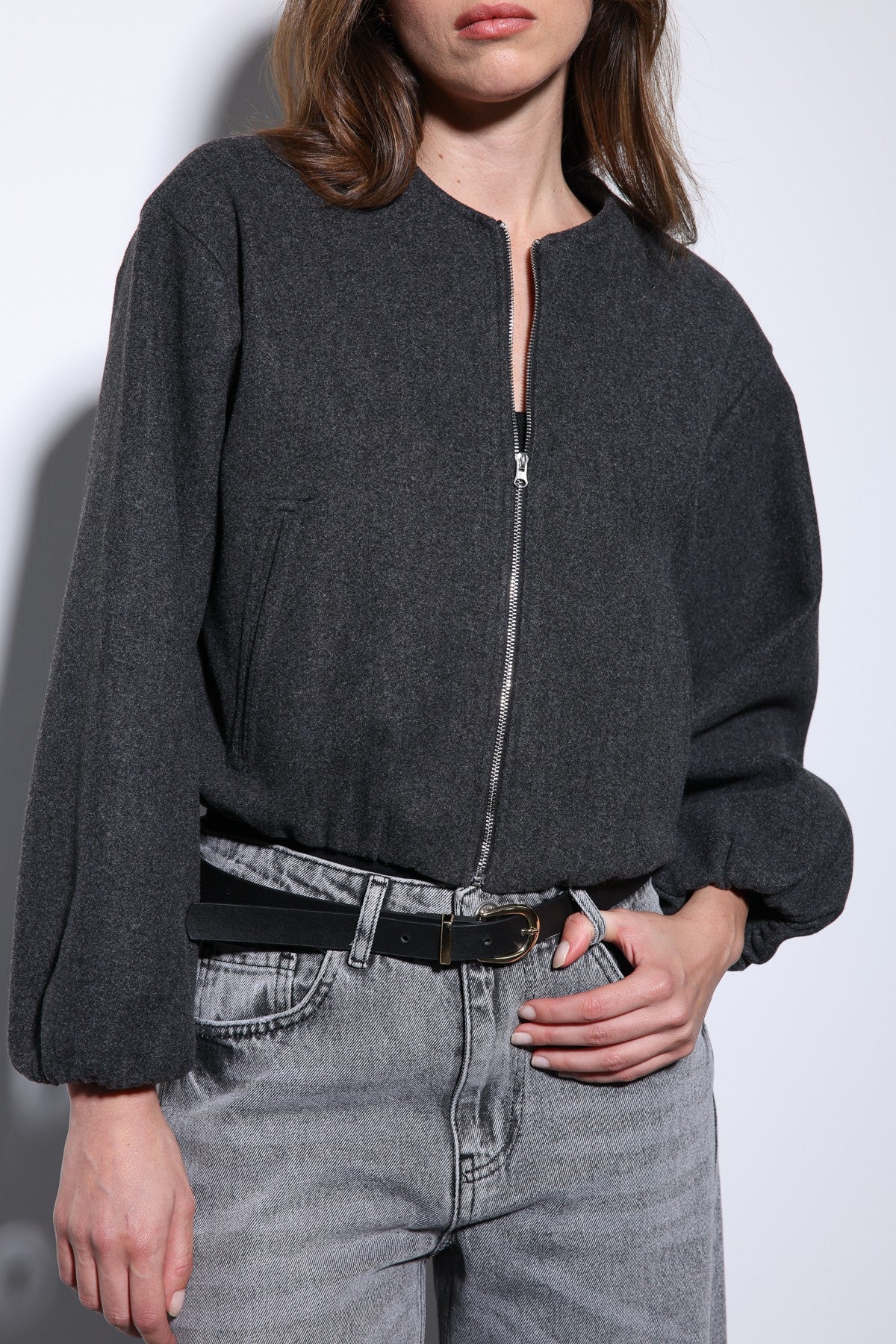 Antioch Women's Elastic-Waist Crop Jacket