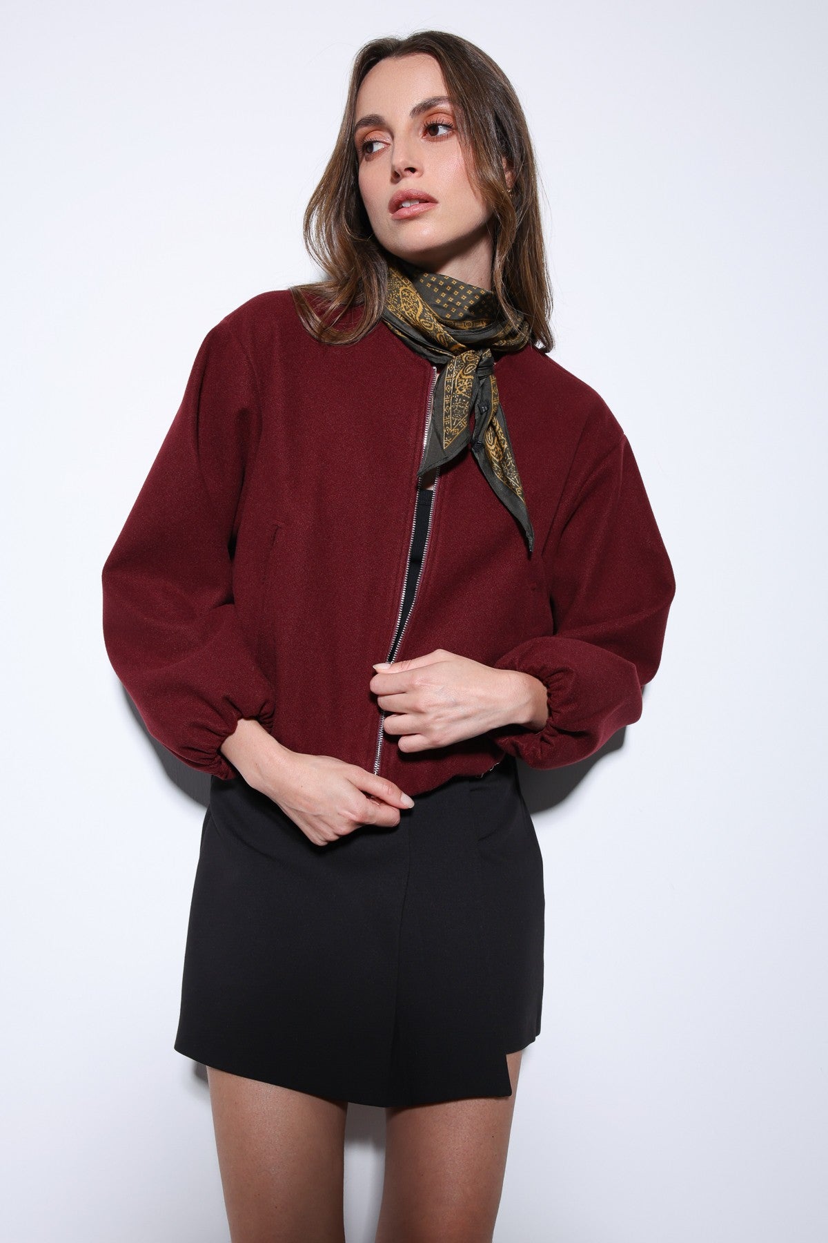 Antioch Women's Elastic-Waist Crop Jacket