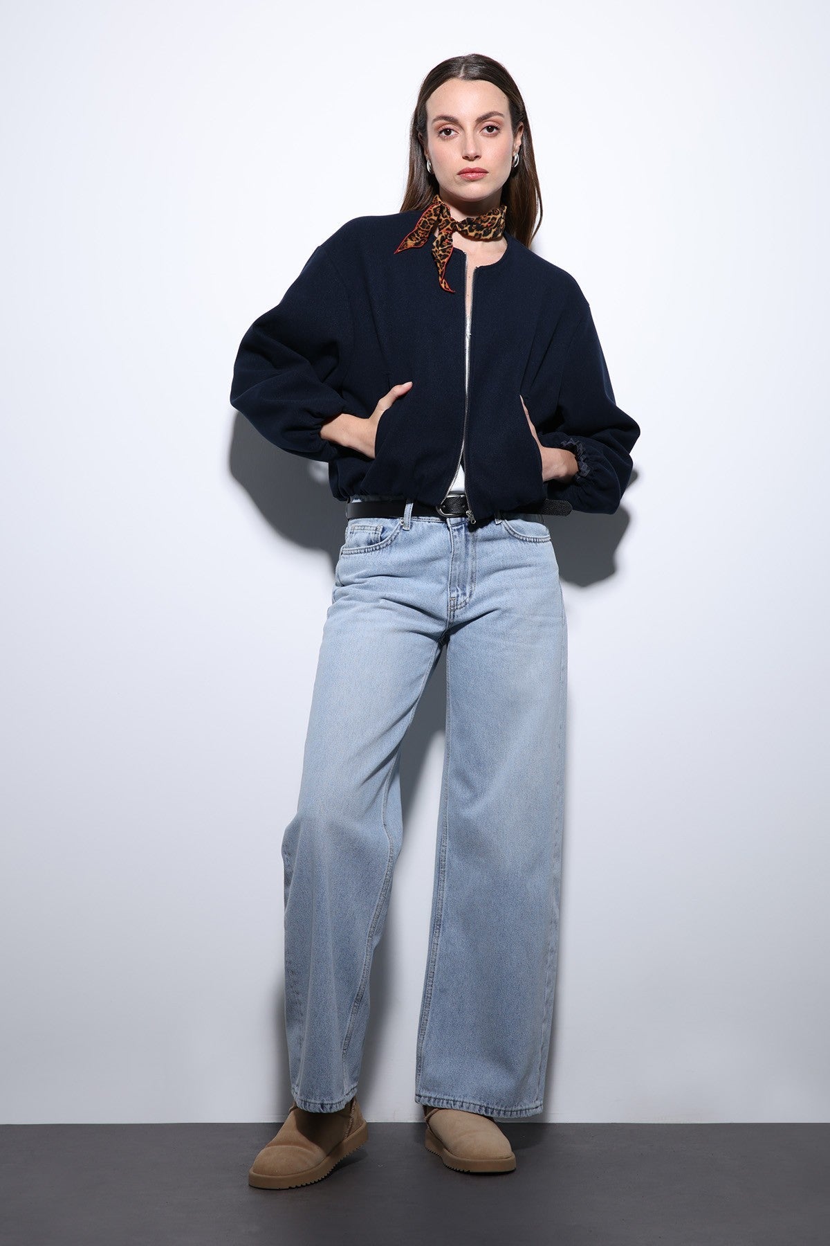 Antioch Women's Elastic-Waist Crop Jacket