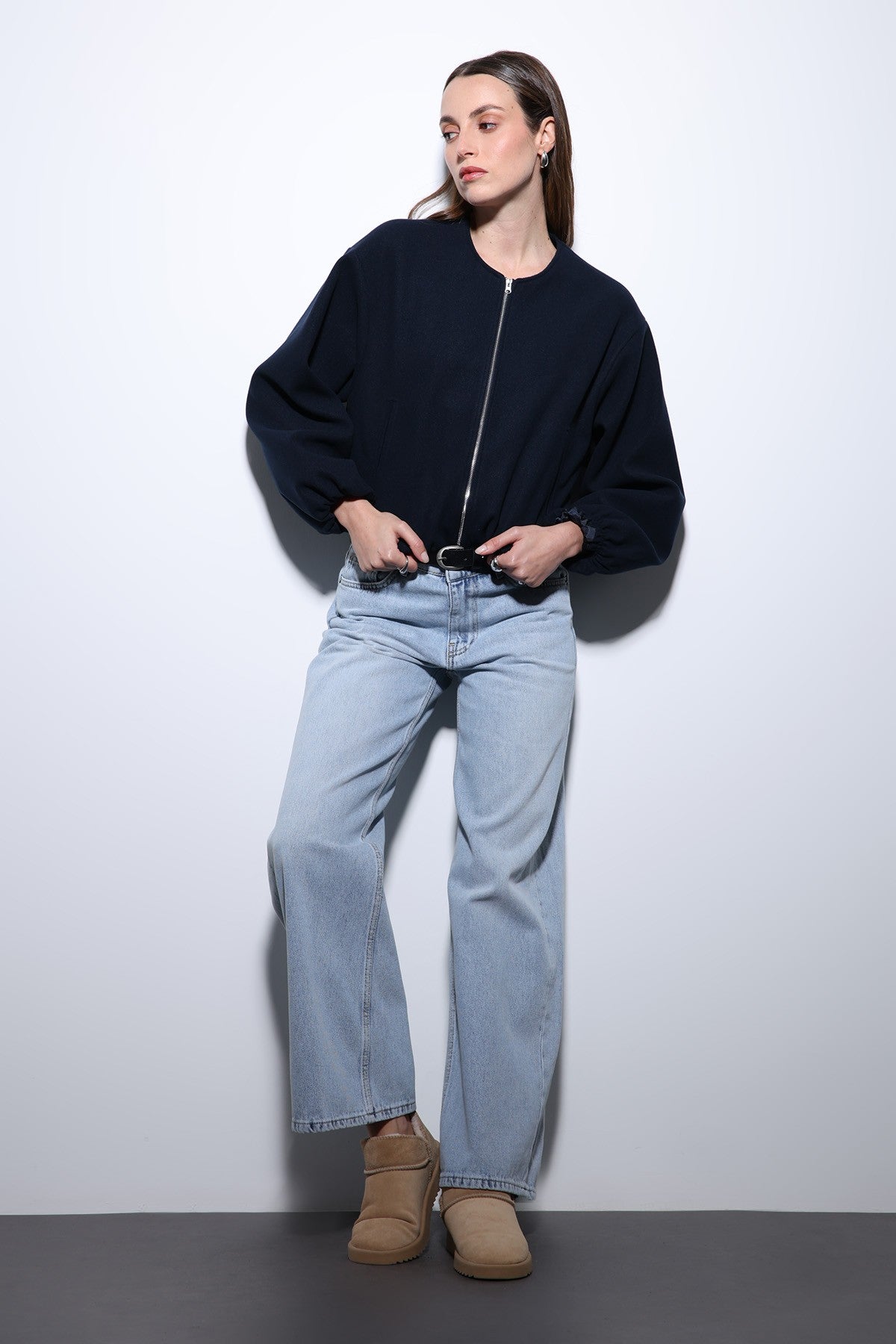 Antioch Women's Elastic-Waist Crop Jacket