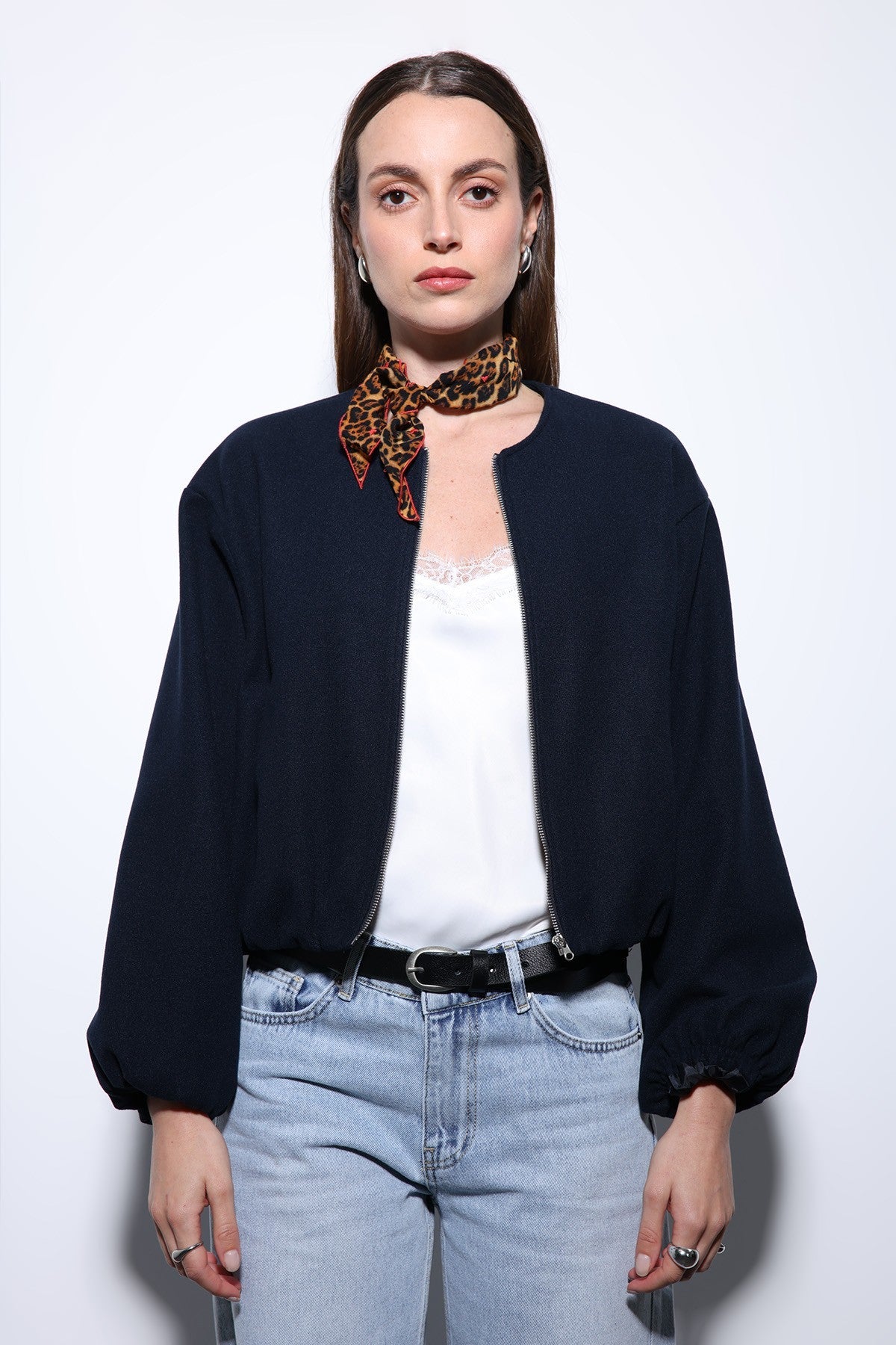 Antioch Women's Elastic-Waist Crop Jacket