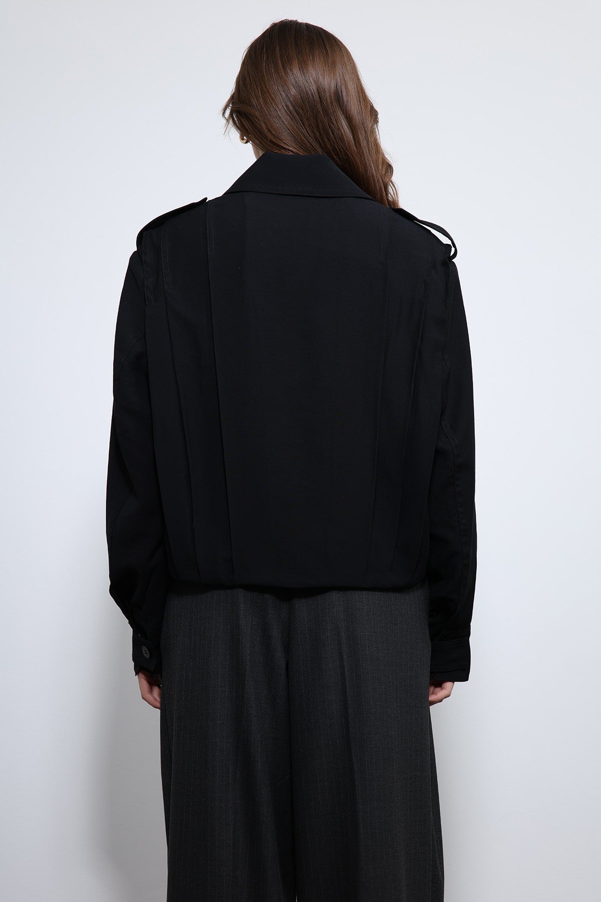 Antioch Pile Detailed Stand-Up Collar Jacket