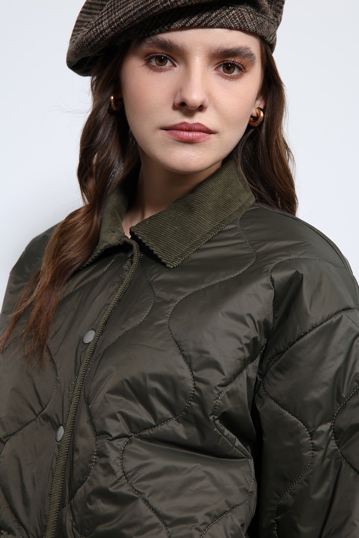 Antioch Contrast Collar Patterned Jacket