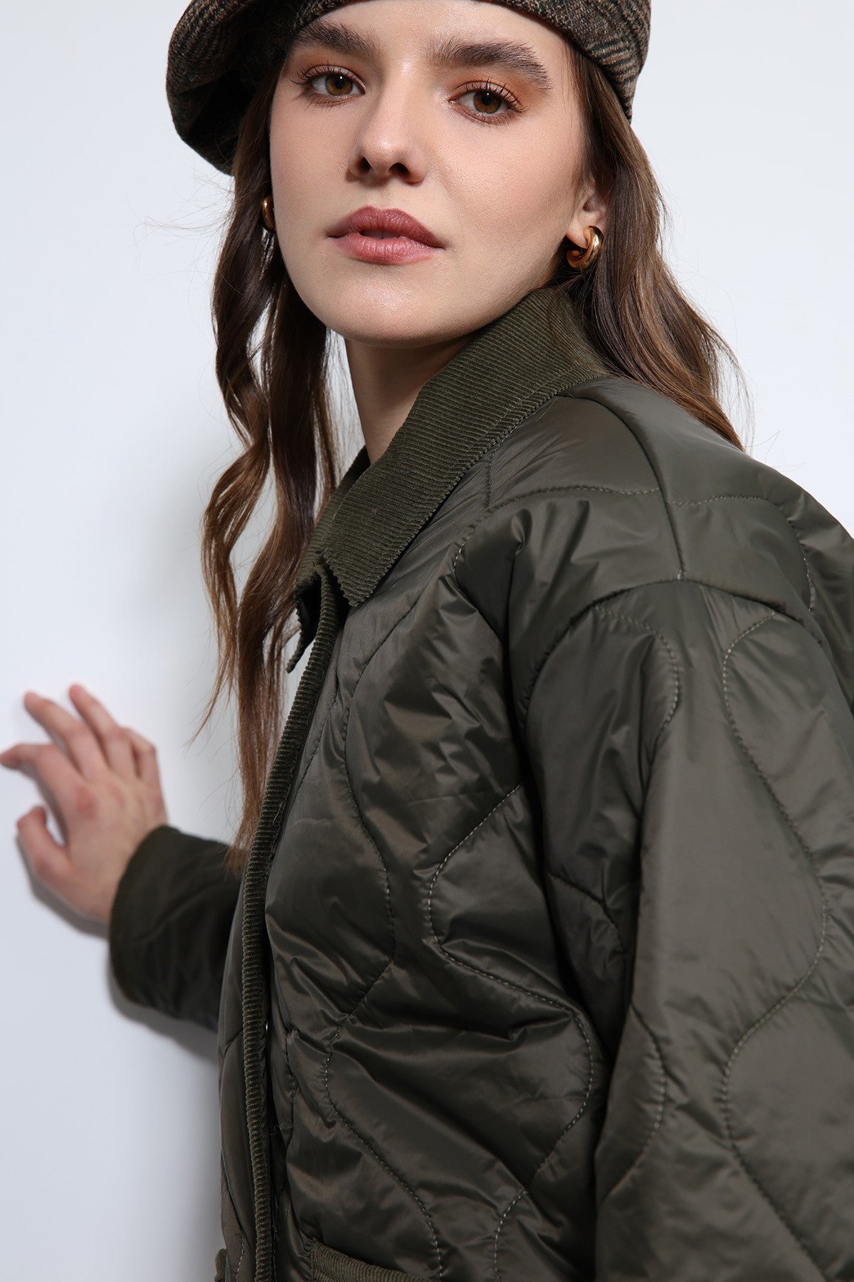 Antioch Contrast Collar Patterned Jacket