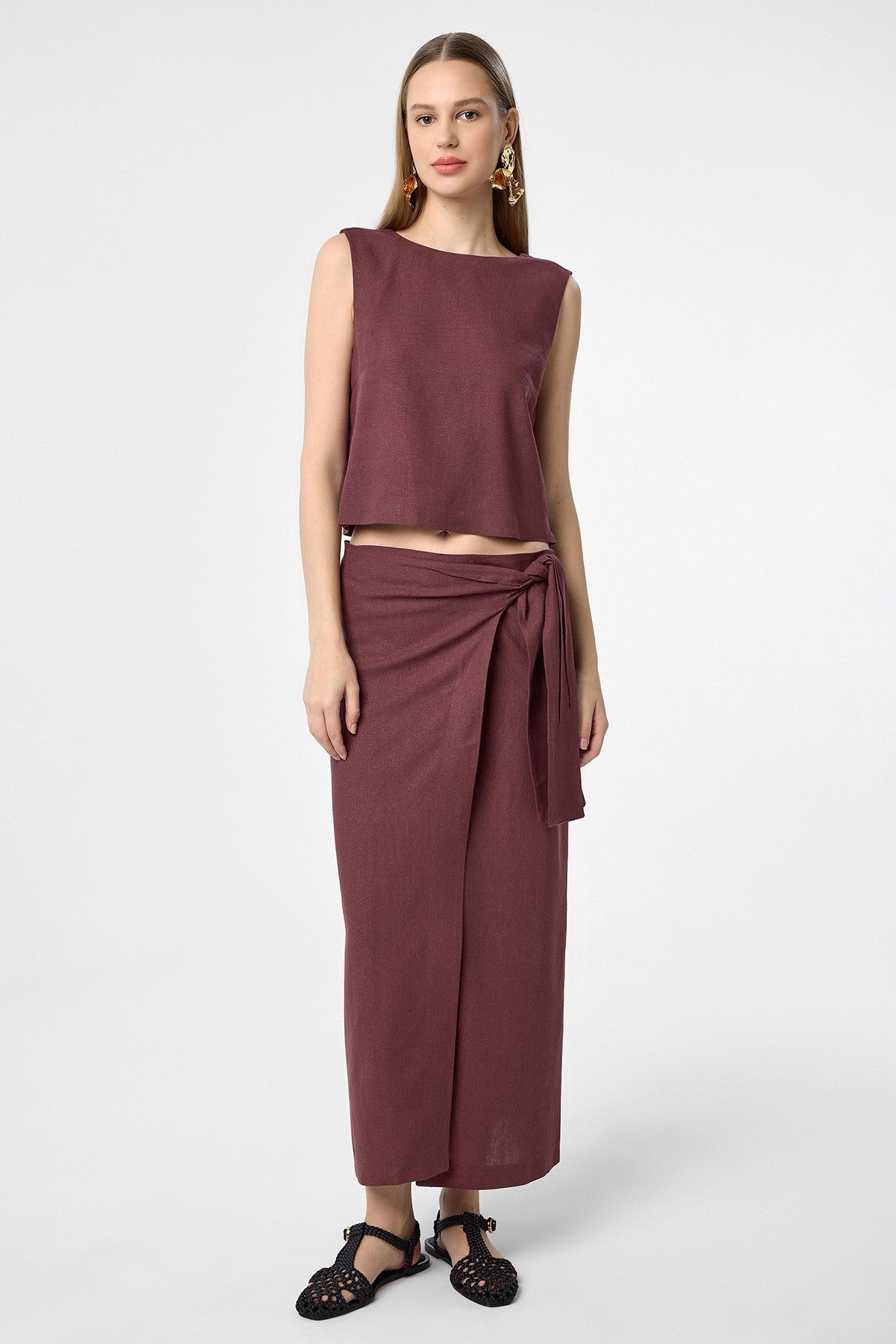 Antioch Women's Blouse with Linen Blend