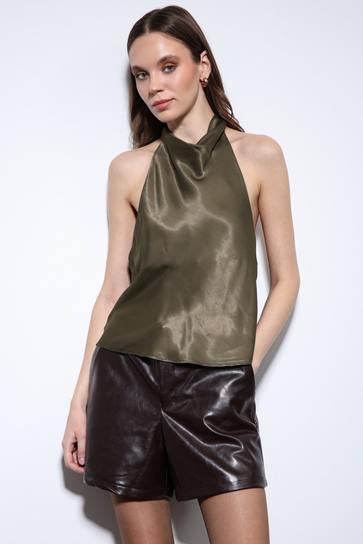 Antioch Satin Halter Top for Women