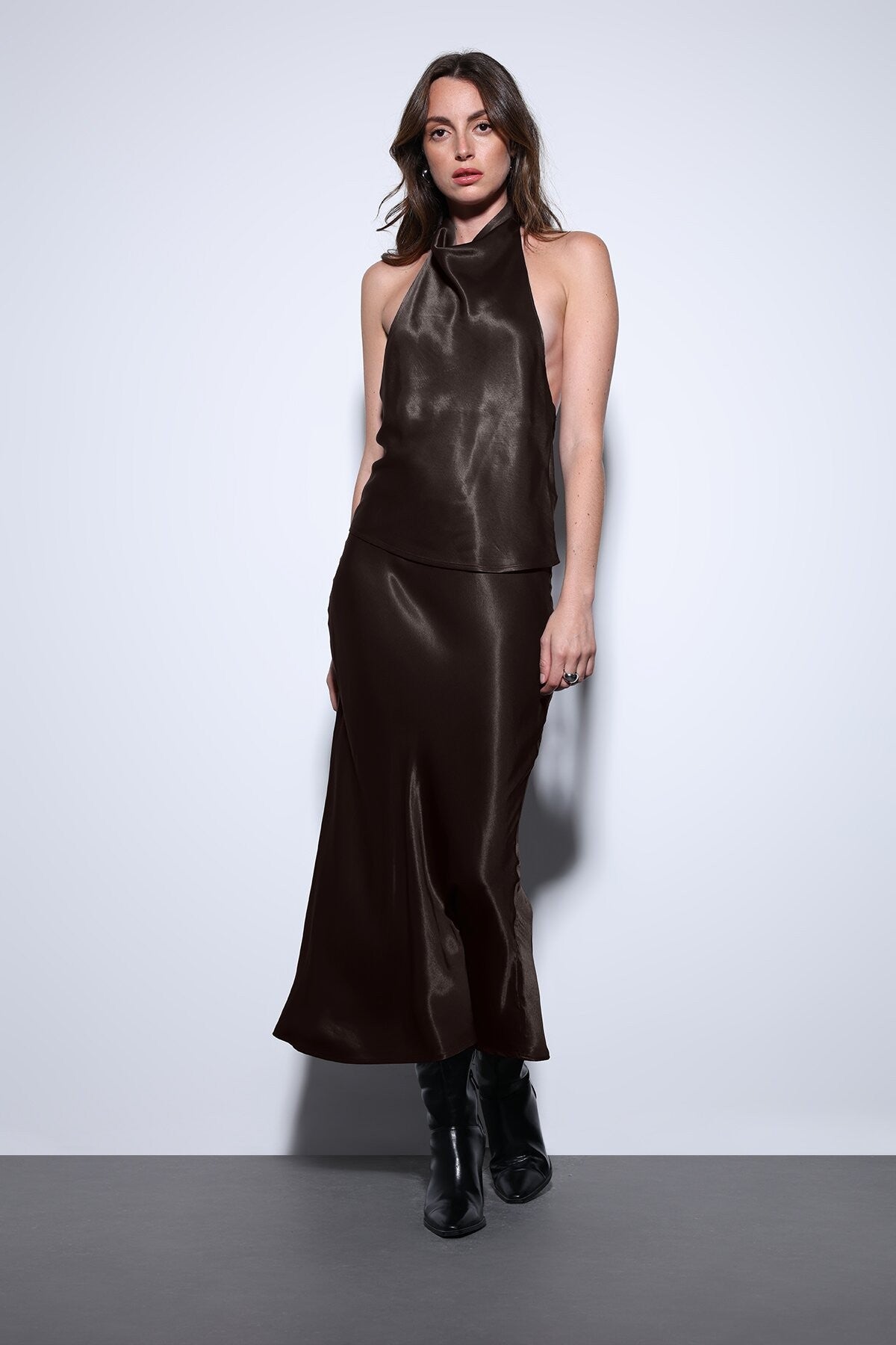 Antioch Satin Halter Top for Women