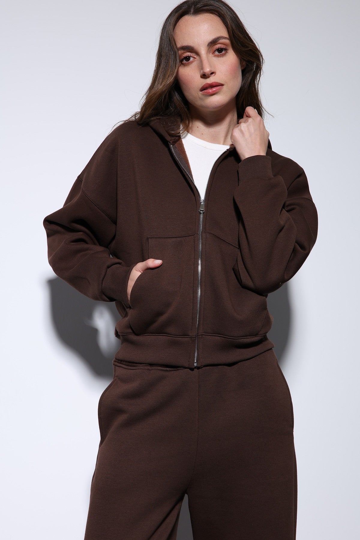 Antioch Women's Zipper-Front Hooded Sweatshirt