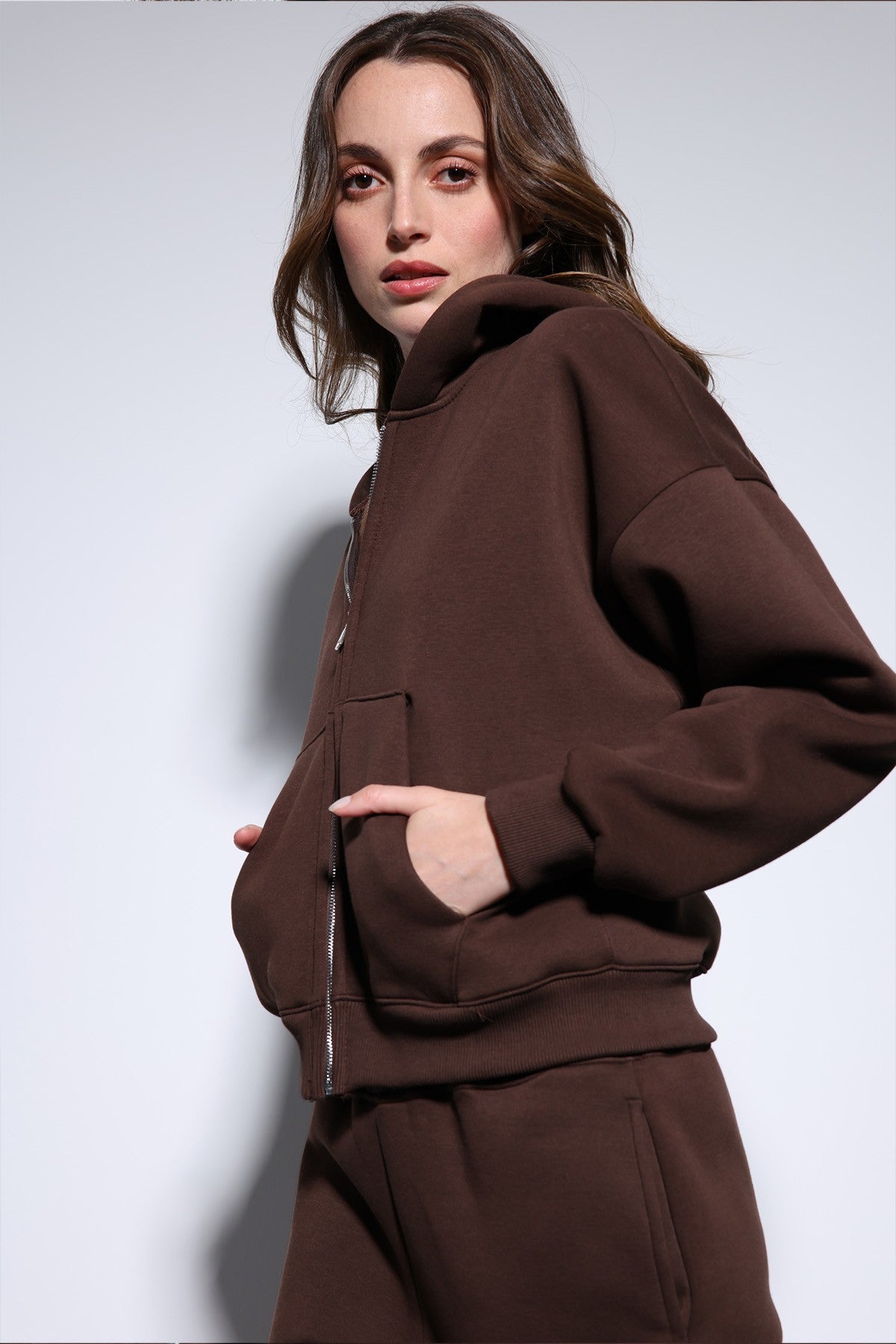 Antioch Women's Zipper-Front Hooded Sweatshirt