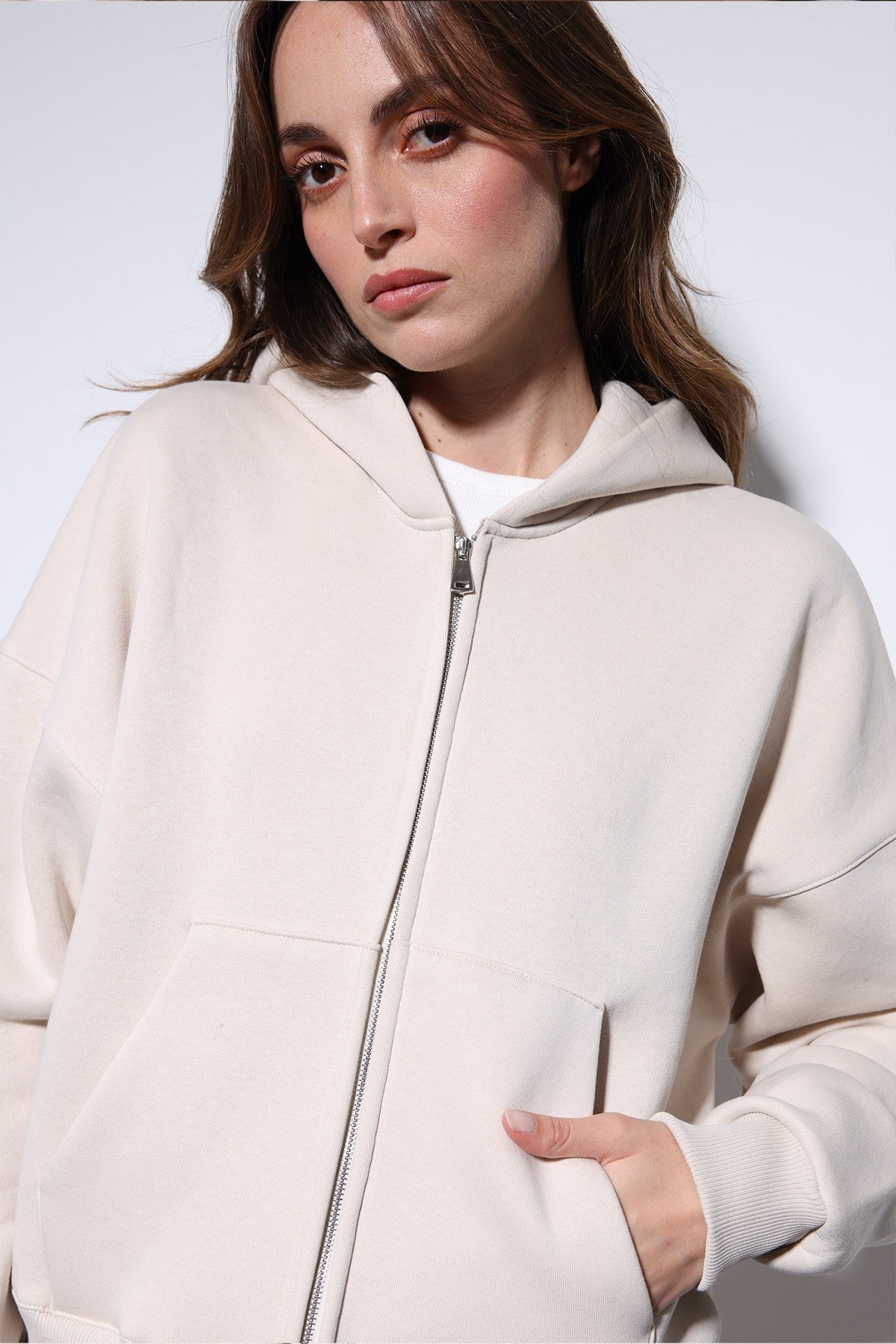 Antioch Women's Zipper-Front Hooded Sweatshirt