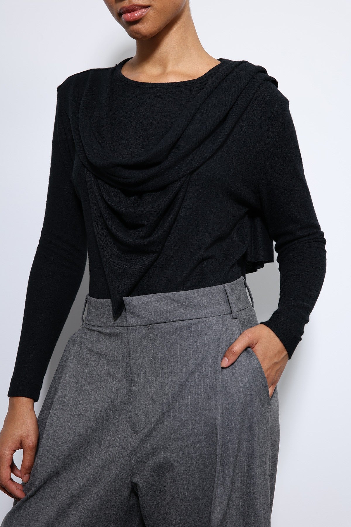 Antioch Draped Shawl with Detailed Top