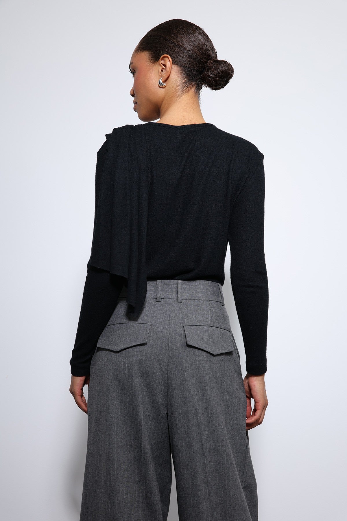 Antioch Draped Shawl with Detailed Top
