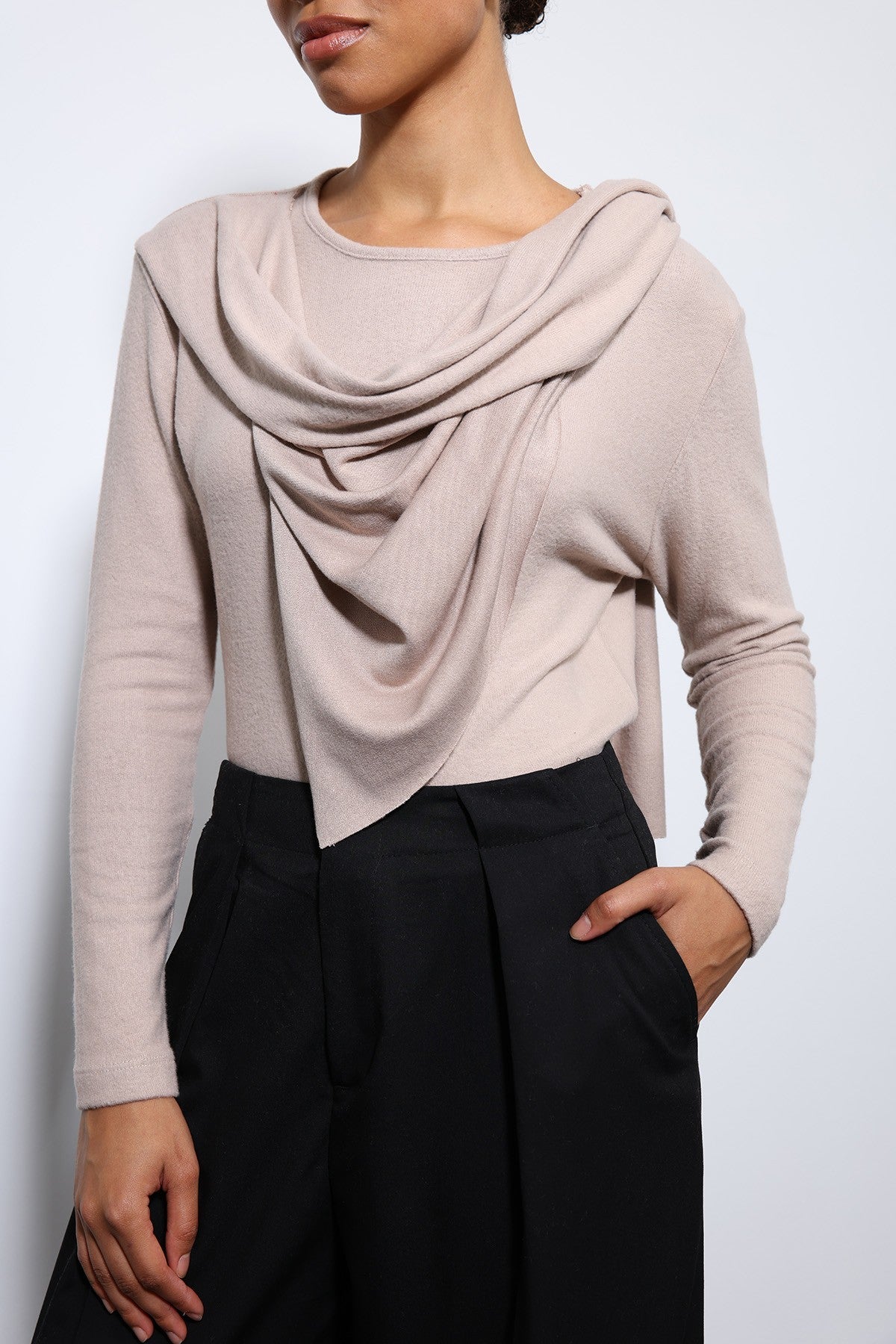 Antioch Draped Shawl with Detailed Top